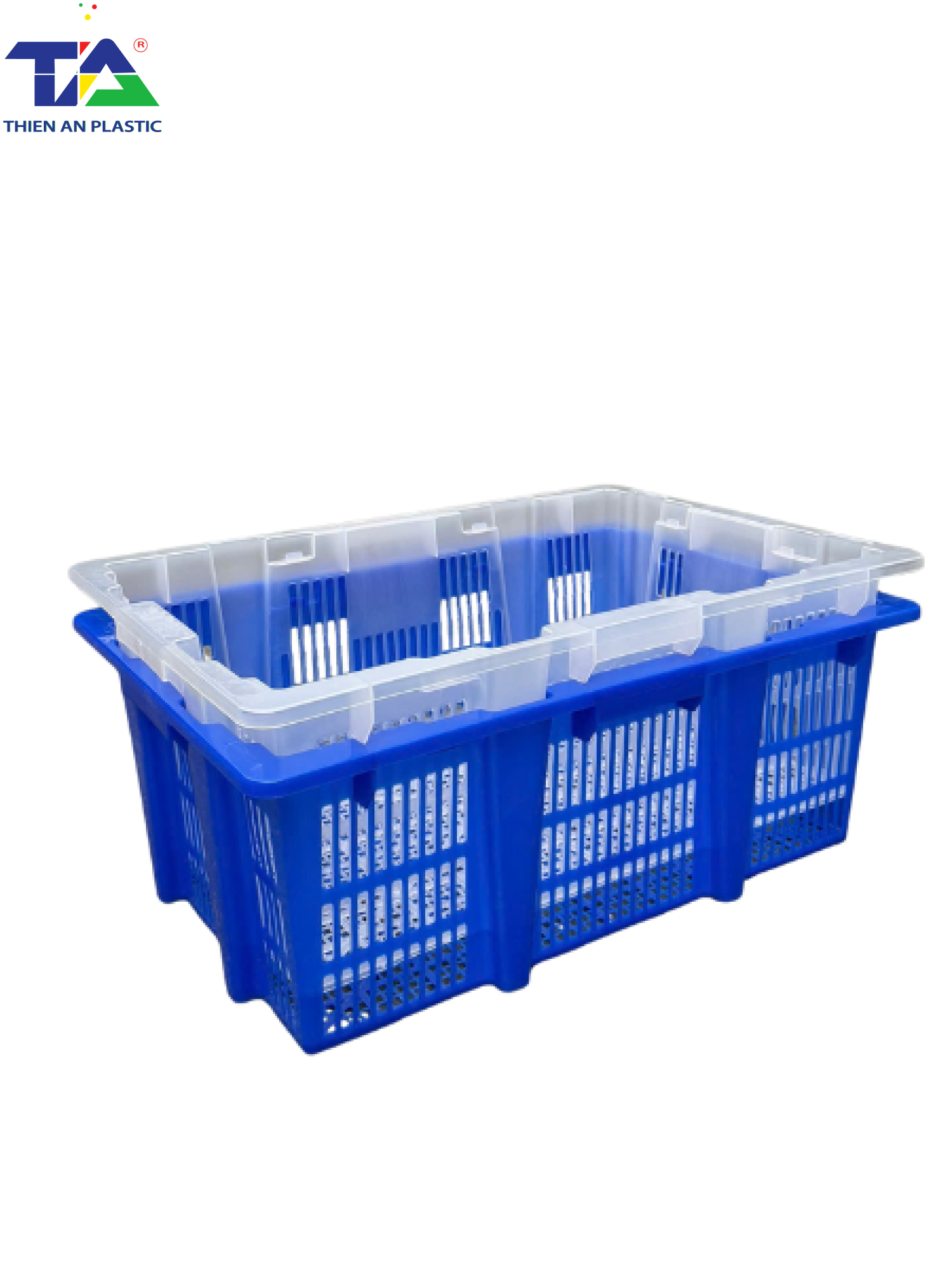 Sóng Nhựa Đựng Trái Cây (KT: 670 x 470 x 242mm)