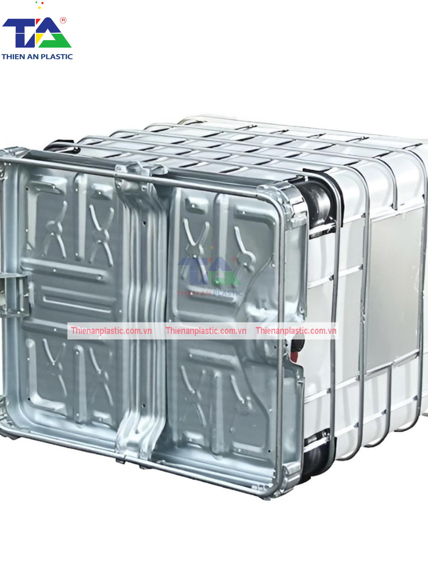 Tank Nhựa IBC 1000 Lít Mới (KT: 1186x1000x1200mm)