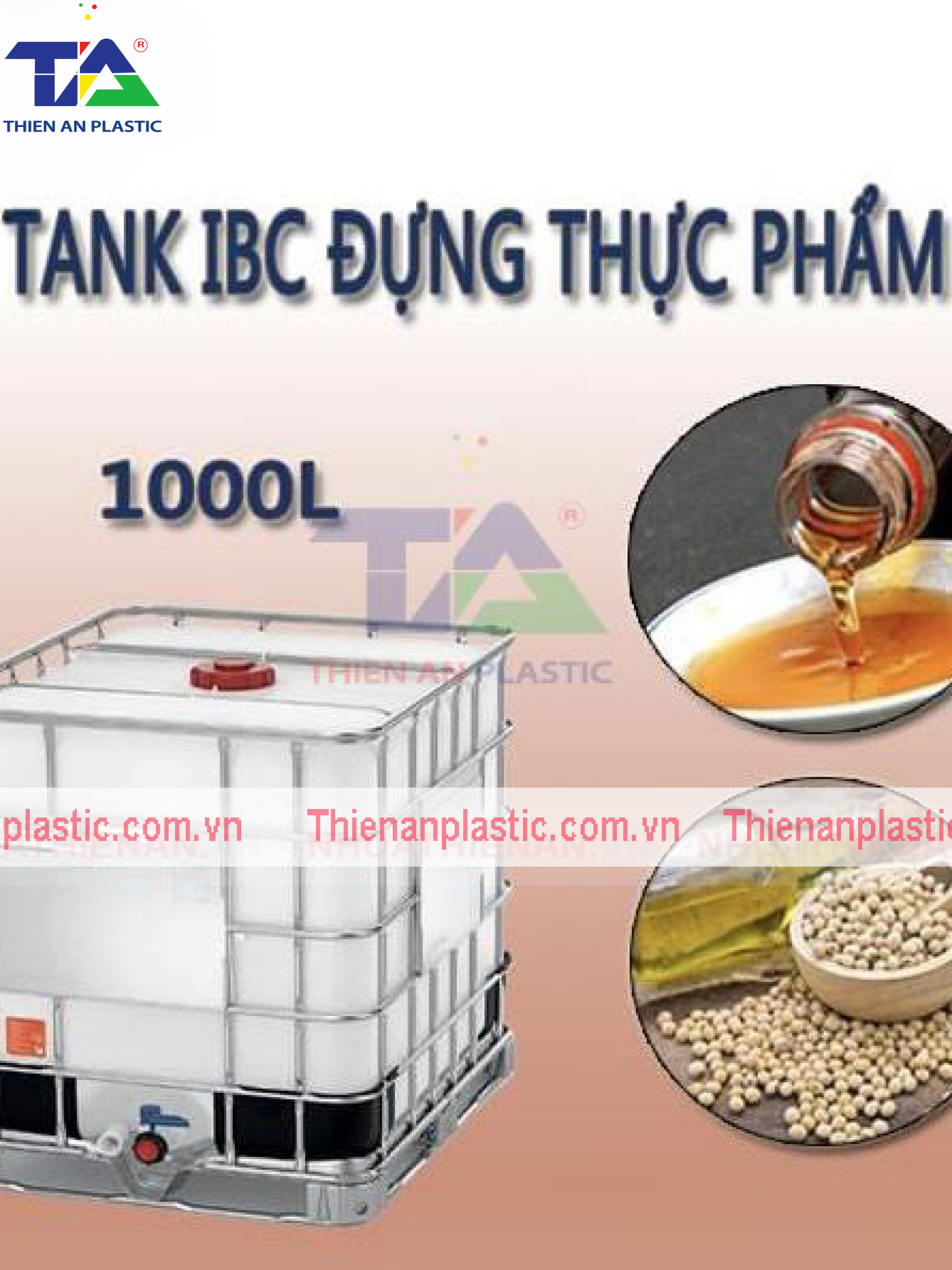 Tank IBC 1000 Lít Cũ (KT : 186x1000x1200mm)