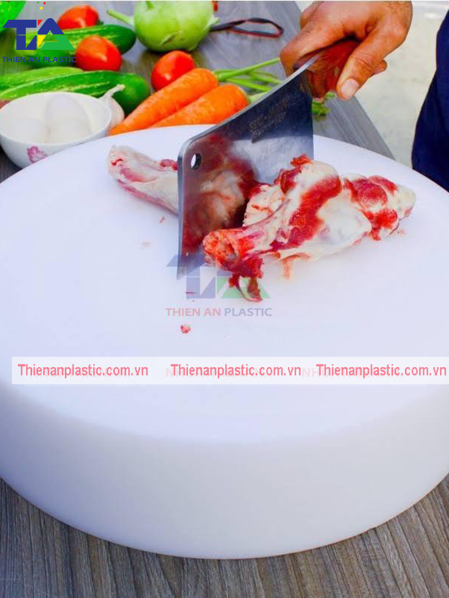 Thớt Nhựa PE Tròn