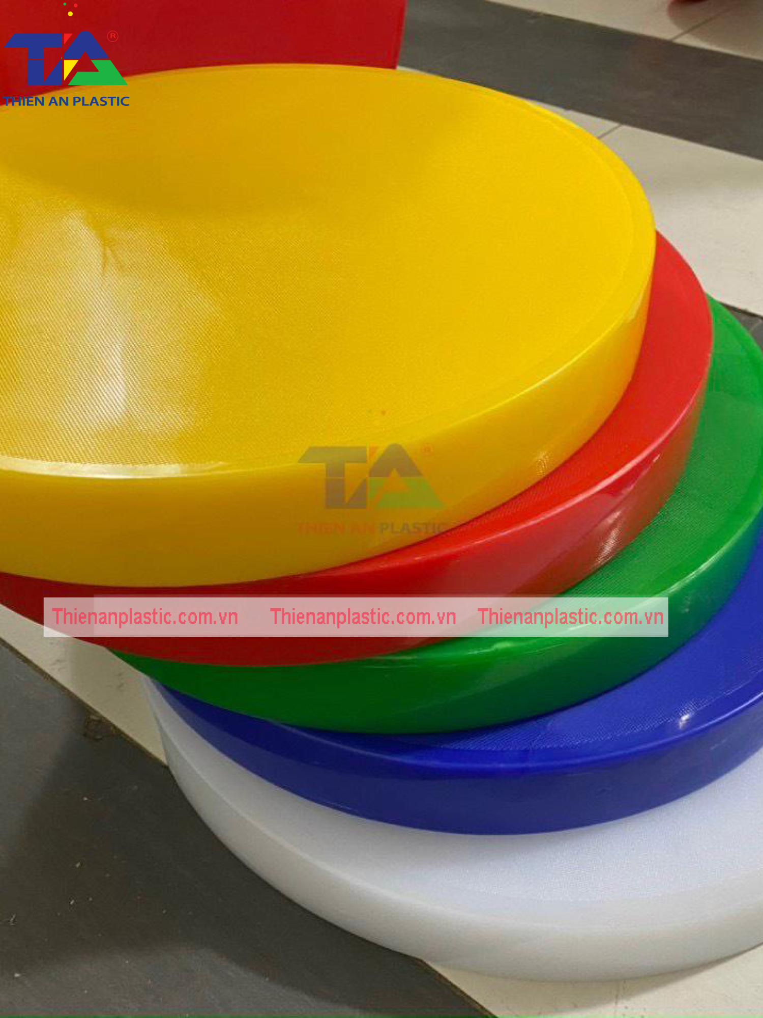 Thớt Nhựa Màu Tròn 10cm