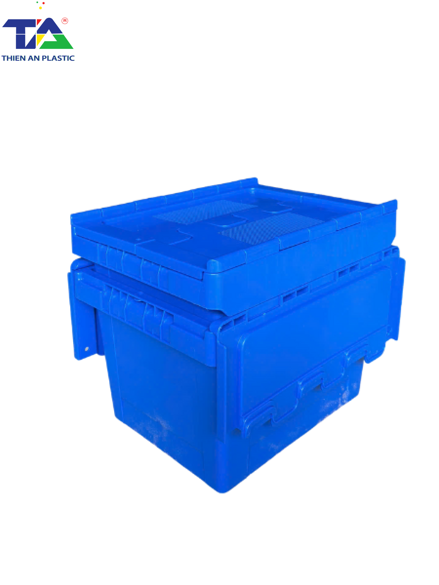 Thùng Nhựa Có Nắp TA01 (KT: 400 x 300 x 260mm)