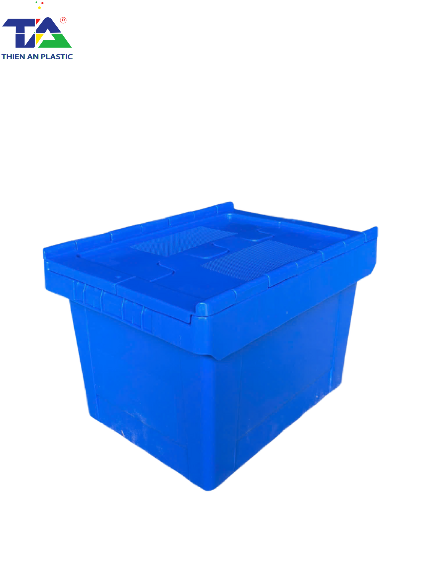 Thùng Nhựa Có Nắp TA01 (KT: 400 x 300 x 260mm)