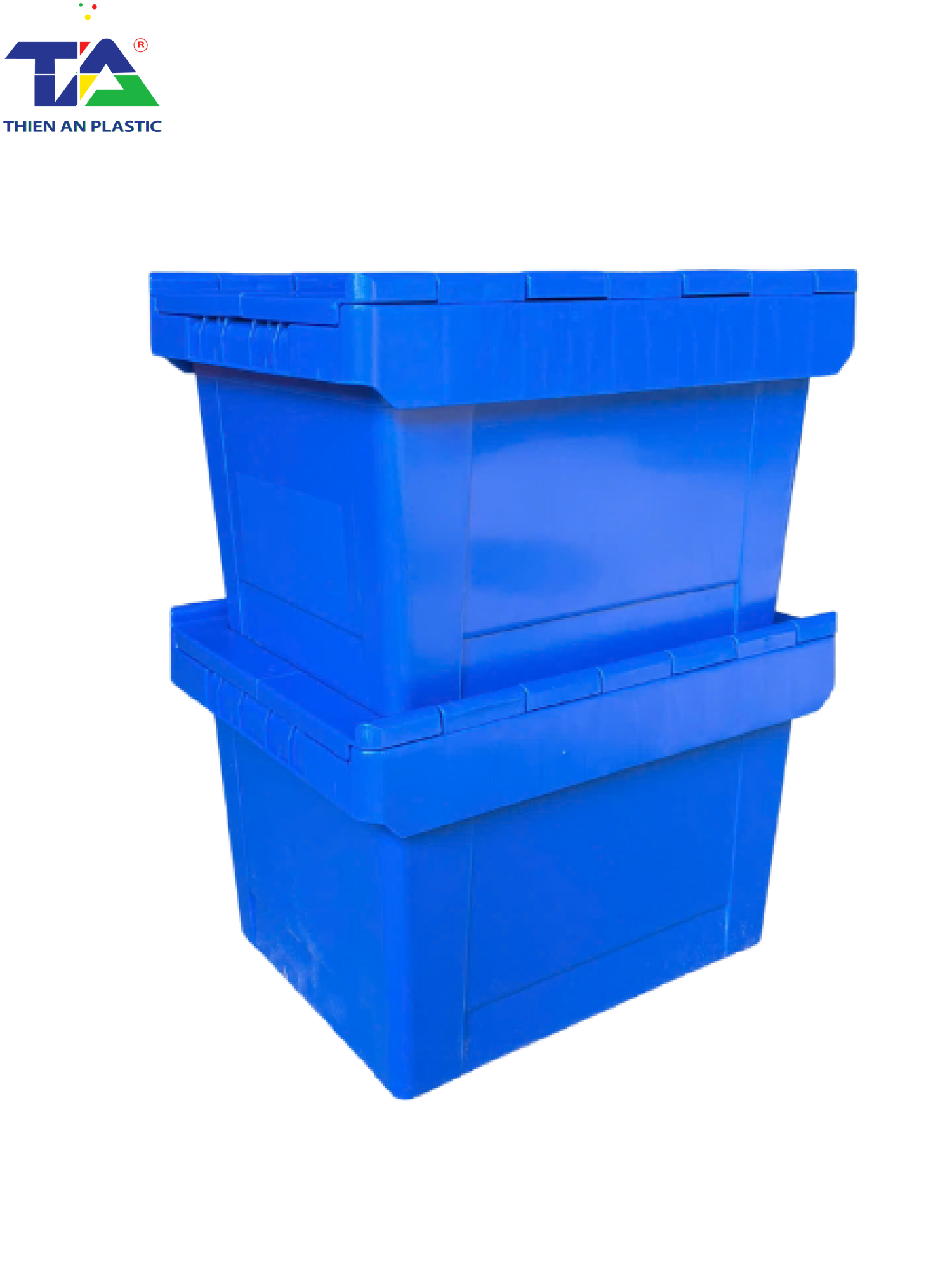 Thùng Nhựa Có Nắp TA01 (KT: 400 x 300 x 260mm)