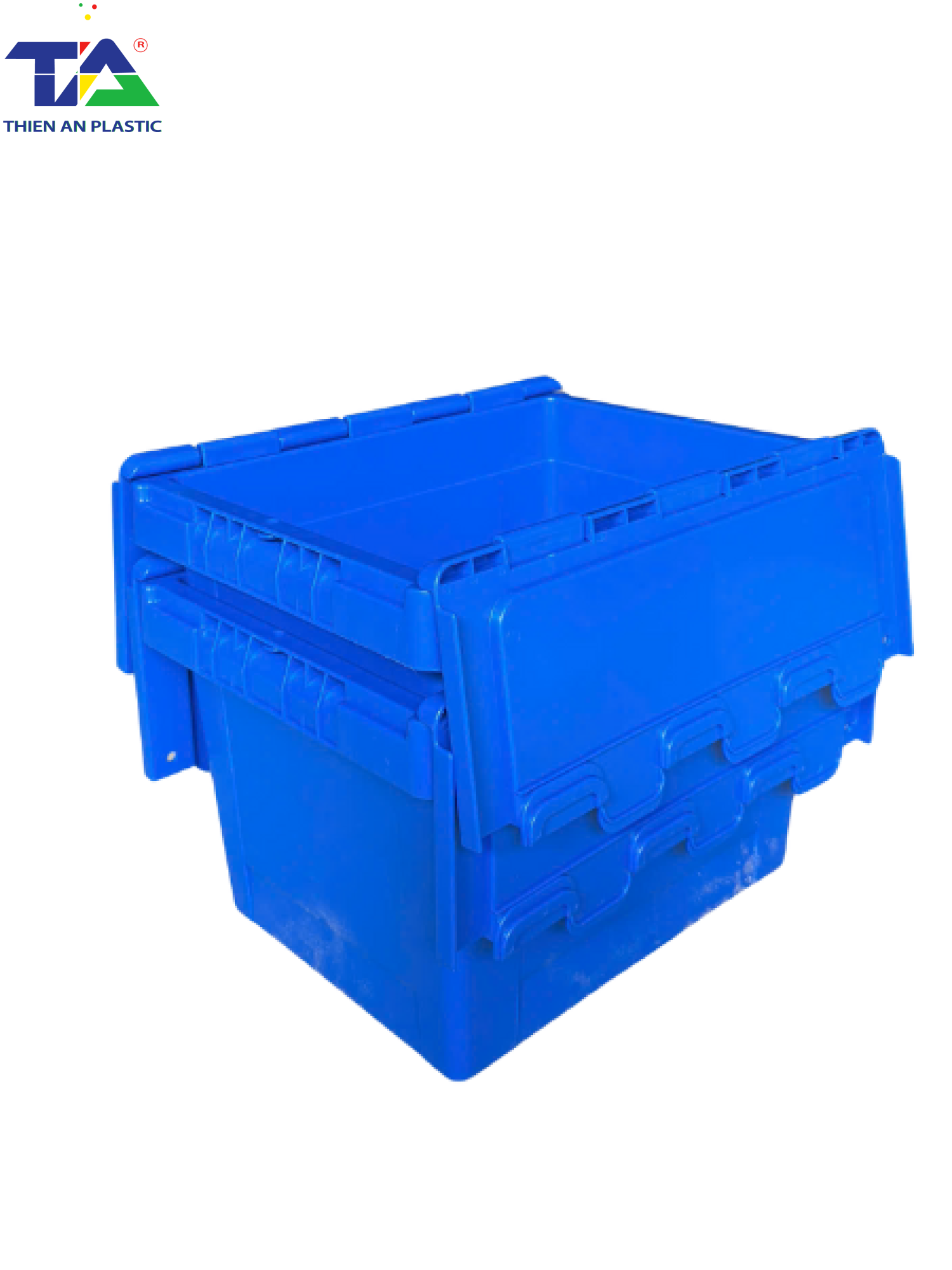 Thùng Nhựa Có Nắp TA01 (KT: 400 x 300 x 260mm)