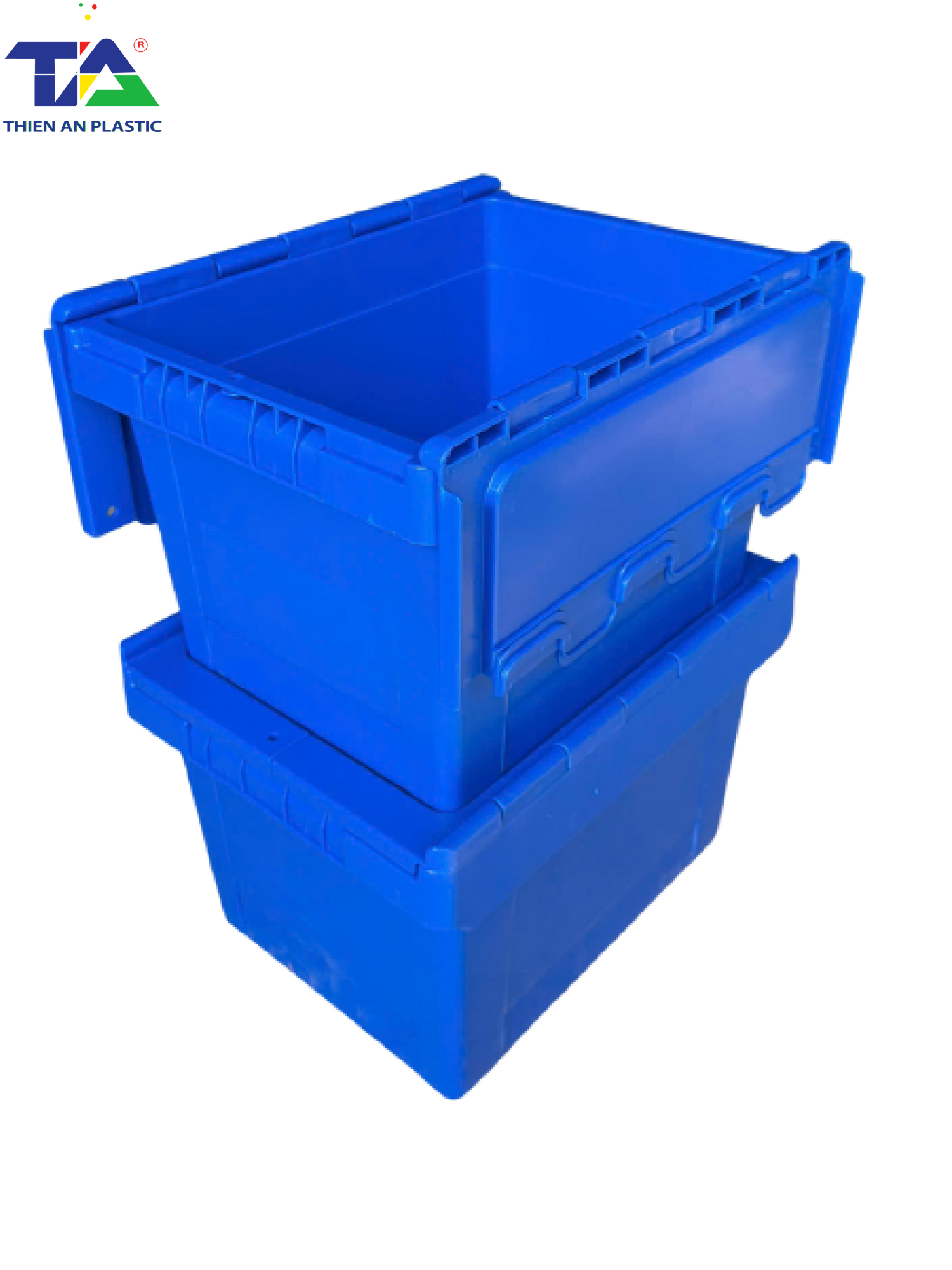 Thùng Nhựa Có Nắp TA01 (KT: 400 x 300 x 260mm)