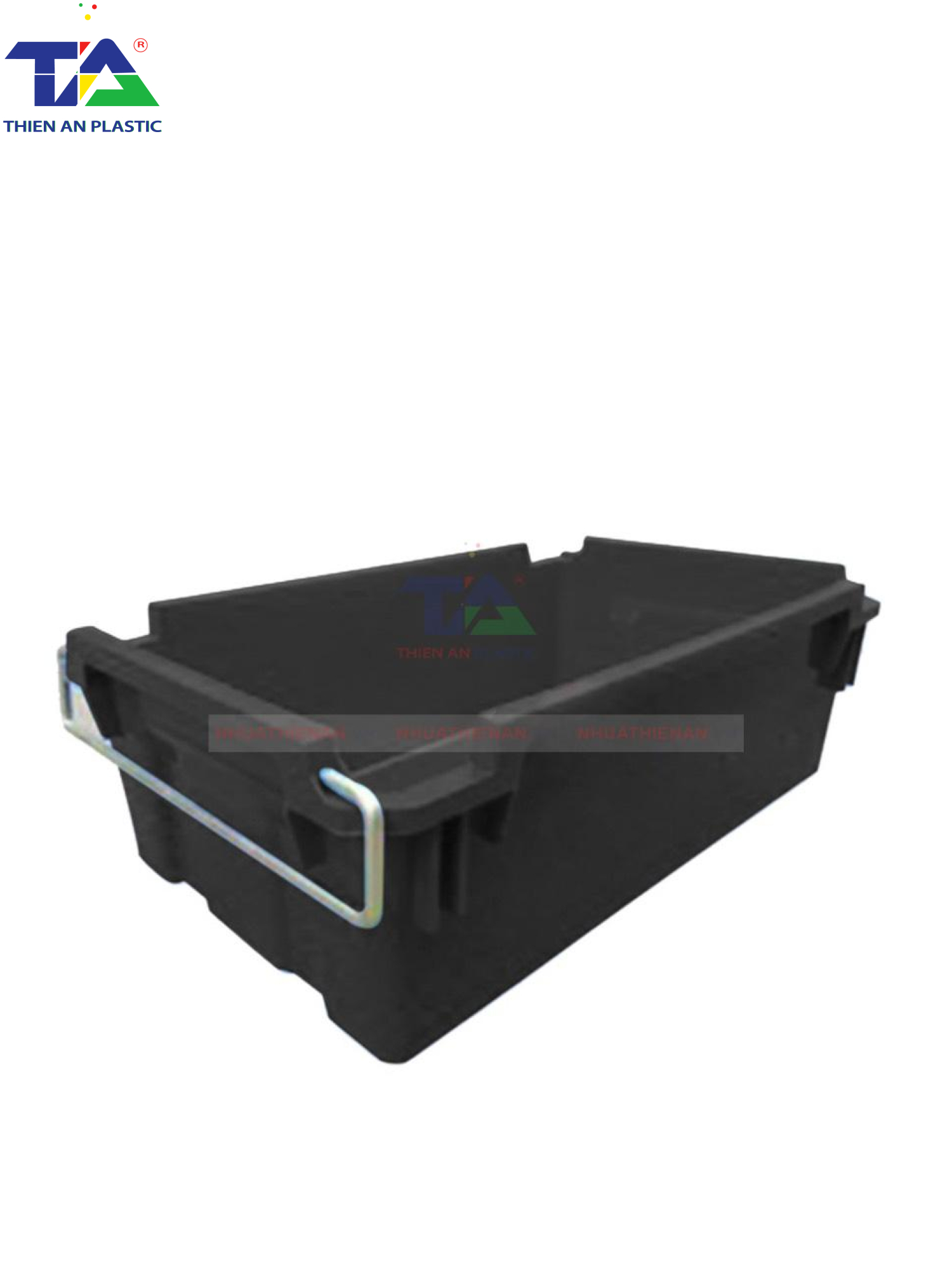 Thùng Nhựa A2 Chống Tĩnh Điện (KT: 610 x 380 x 206mm)