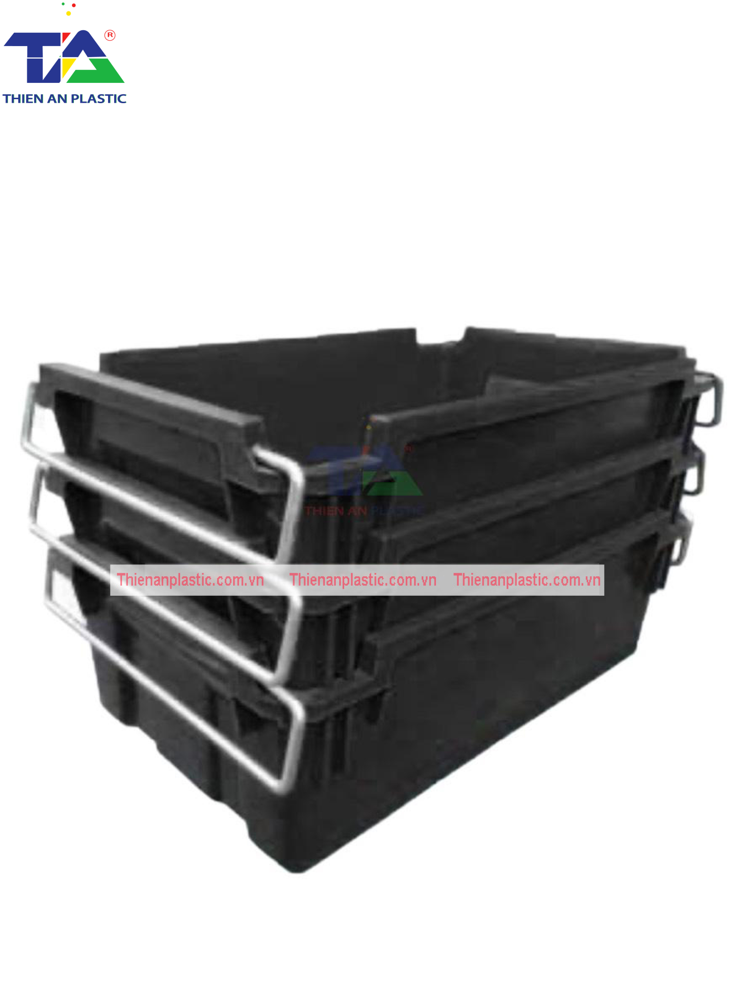 Thùng Nhựa A2 Chống Tĩnh Điện (KT: 610 x 380 x 206mm)