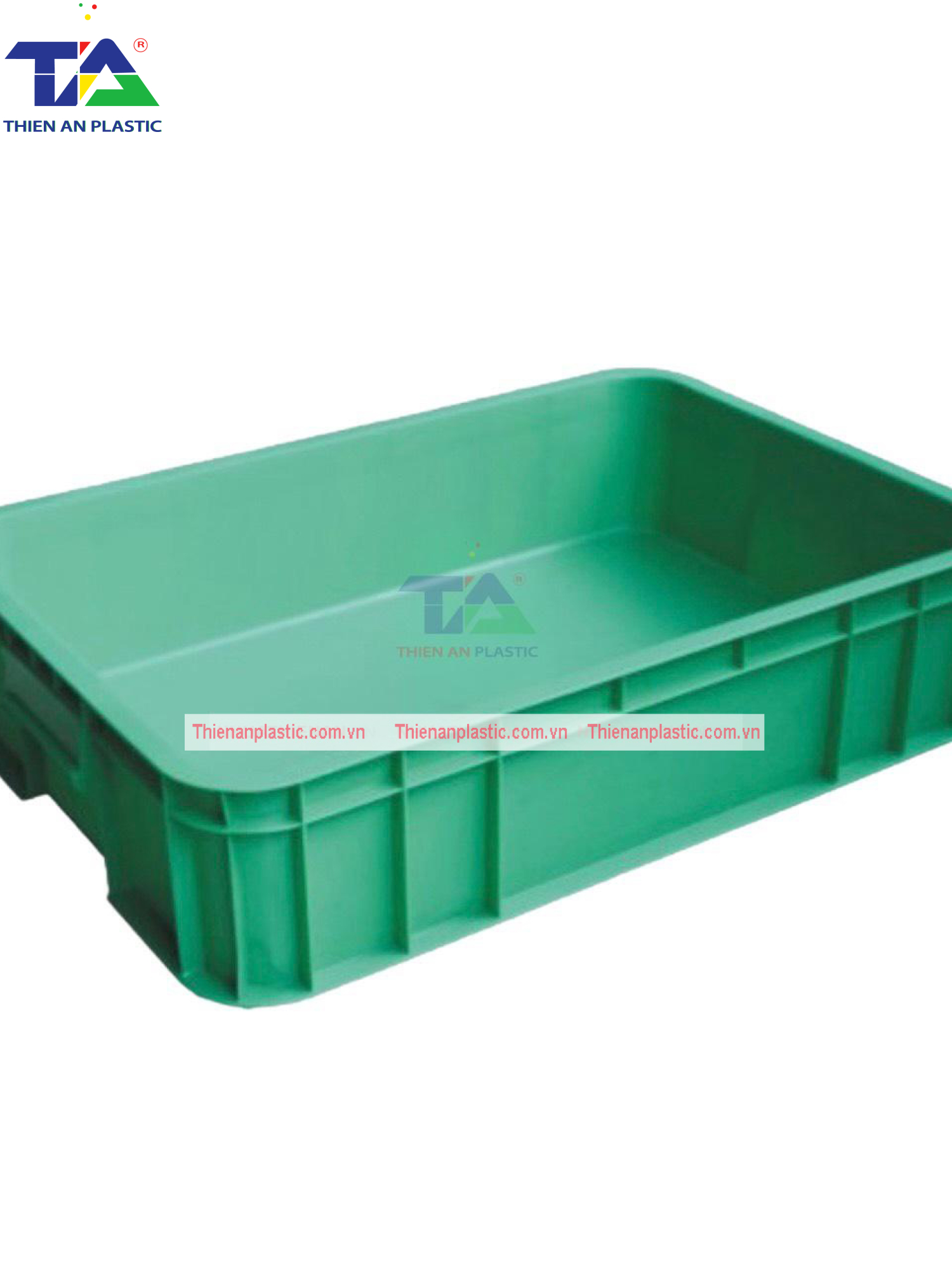 Thùng Nhựa Đặc B11 (KT: 630 x 420 x 144mm)