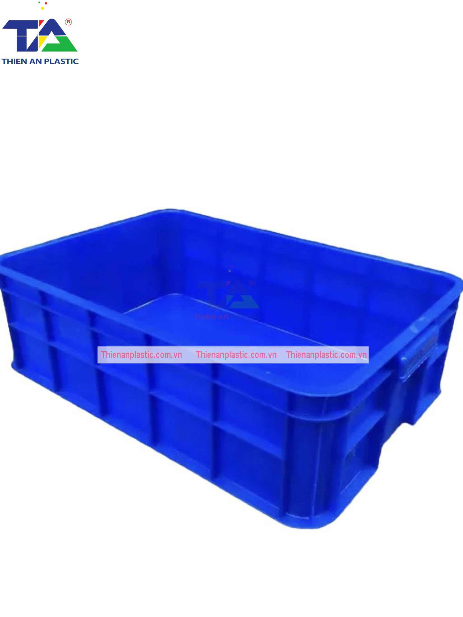 Thùng Nhựa Đặc B11 (KT: 630 x 420 x 144mm)