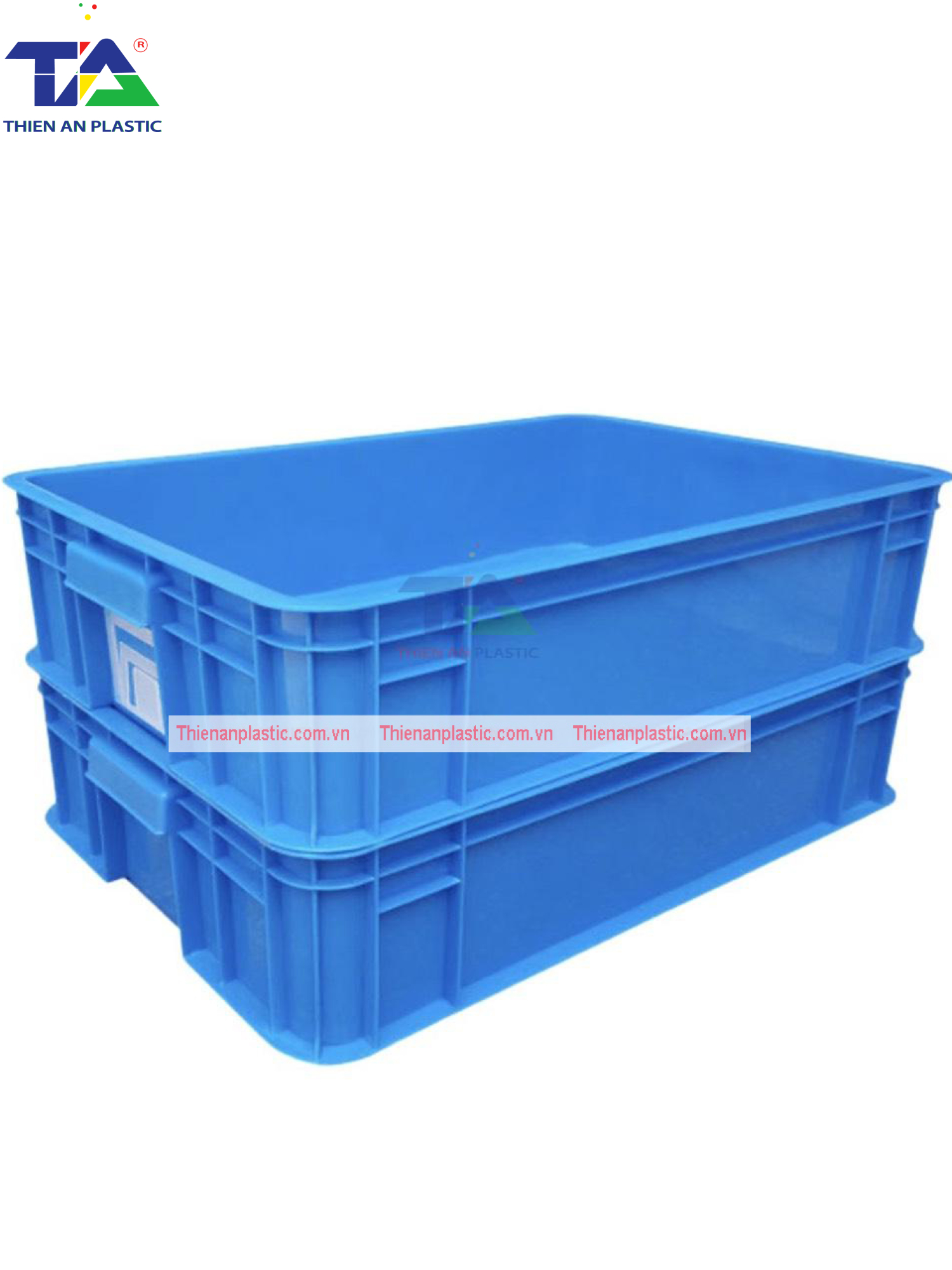 Thùng Nhựa Đặc B11 (KT: 630 x 420 x 144mm)