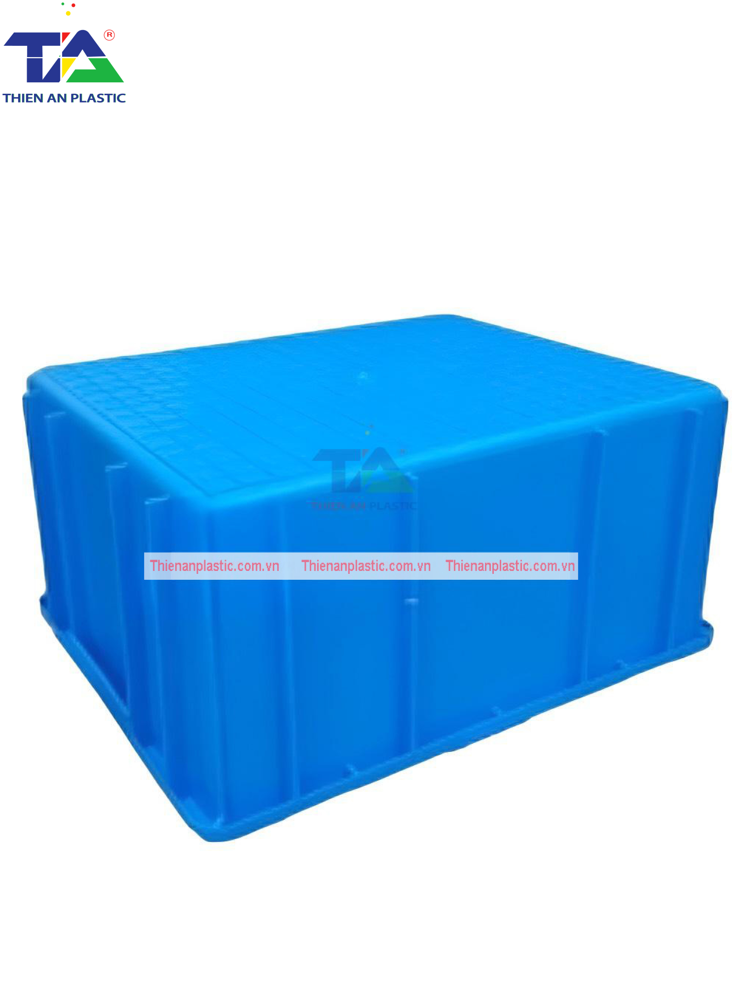 Thùng Nhựa Đặc B10 (KT: 495 x 395 x 235mm)