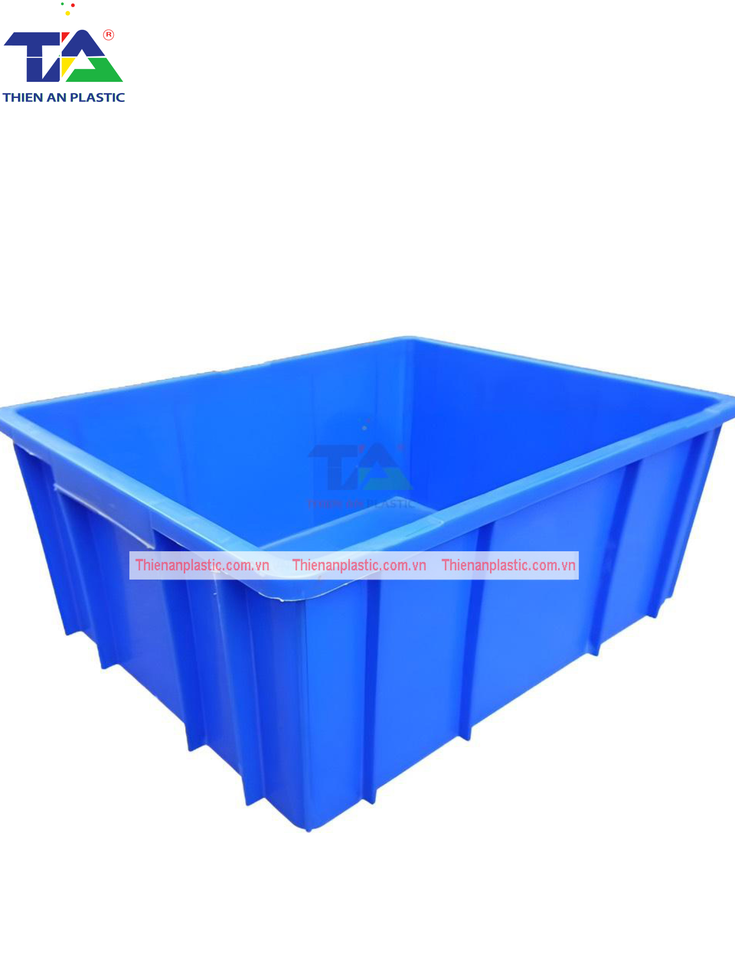 Thùng Nhựa Đặc B10 (KT: 495 x 395 x 235mm)