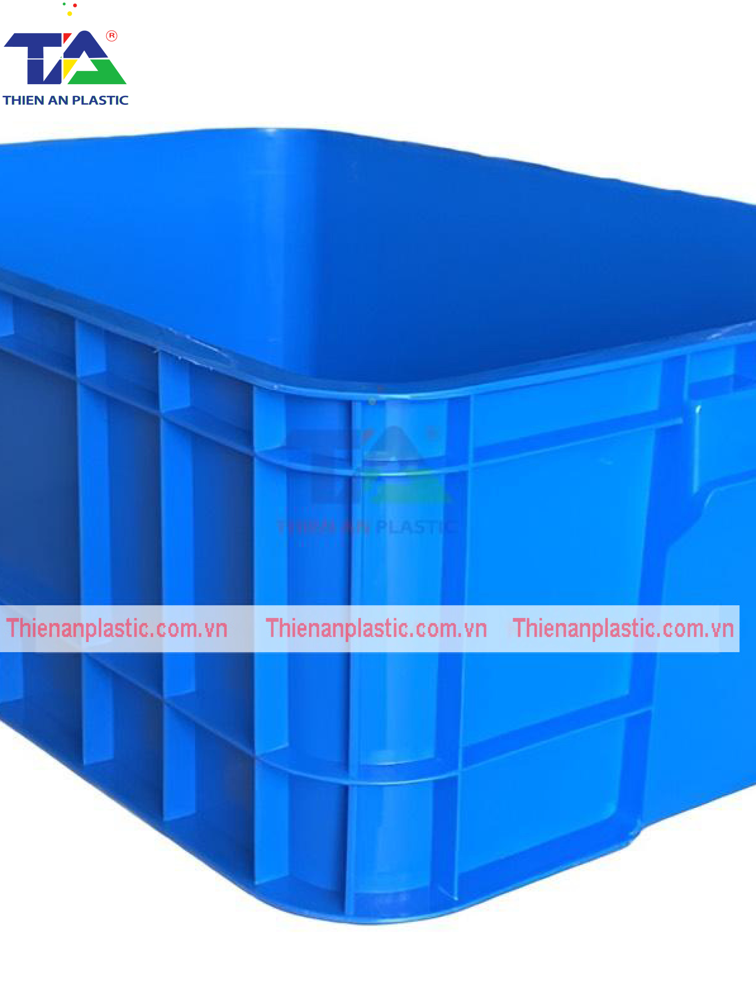 Thùng Nhựa Đặc B1 (KT: 630 x 420 x 200mm)