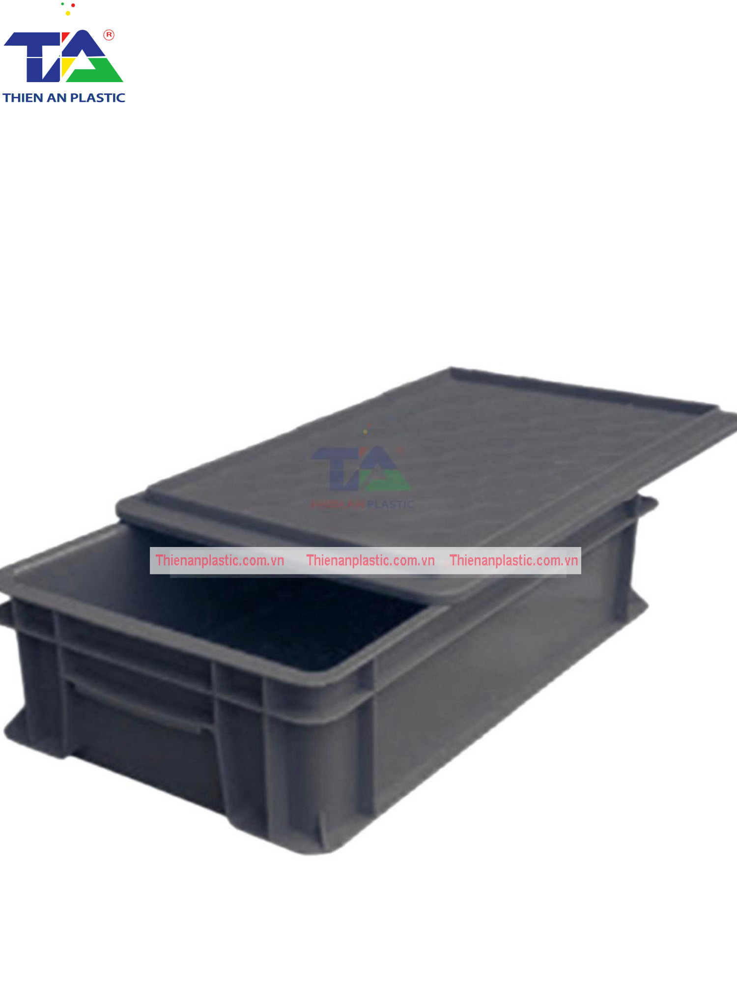 Thùng Nhựa B2 Chống Tĩnh Điện (KT: 455 x 270 x 120mm)