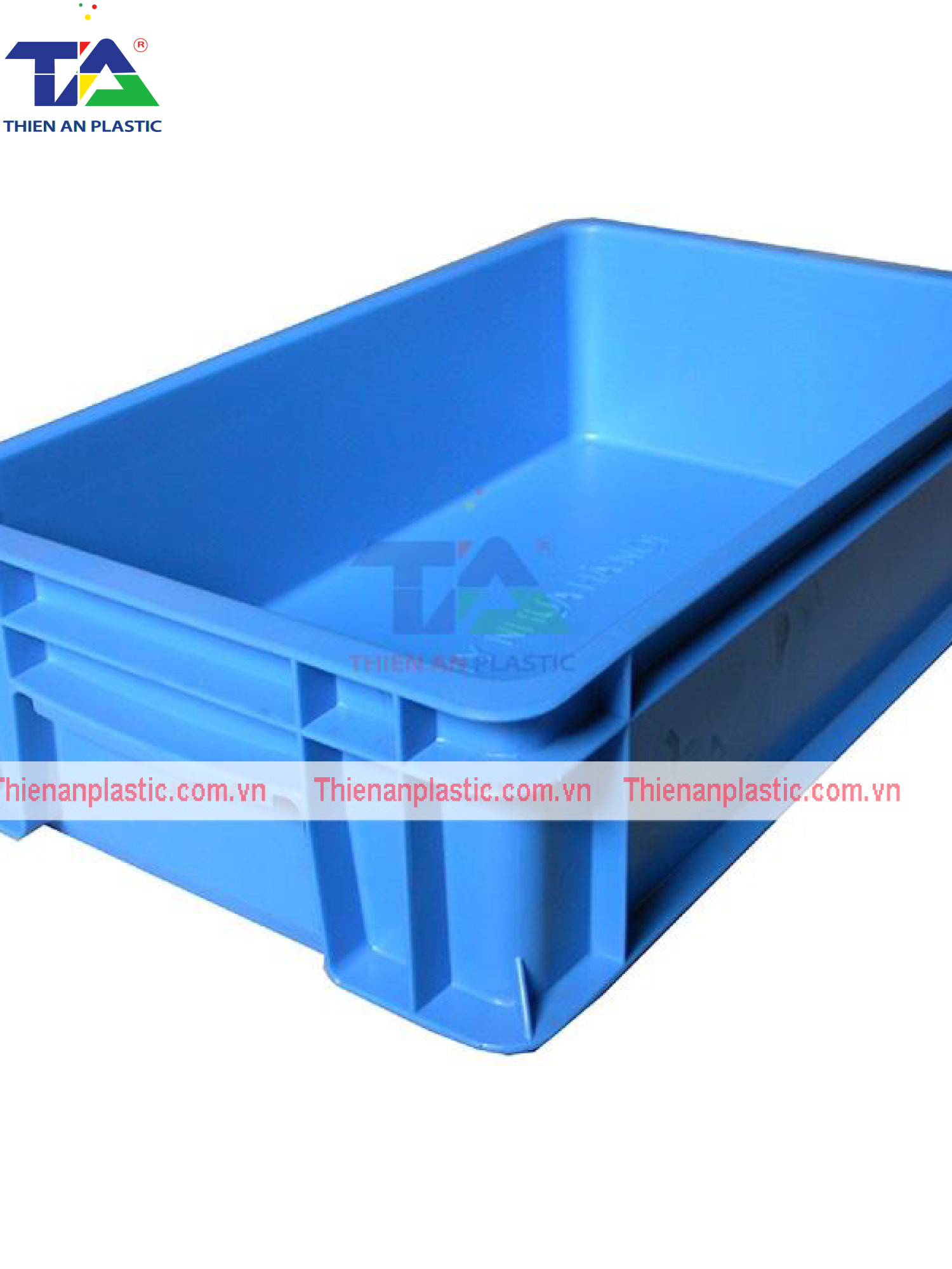 Thùng Nhựa Đặc B2 (KT: 455 x 270 x 120mm)