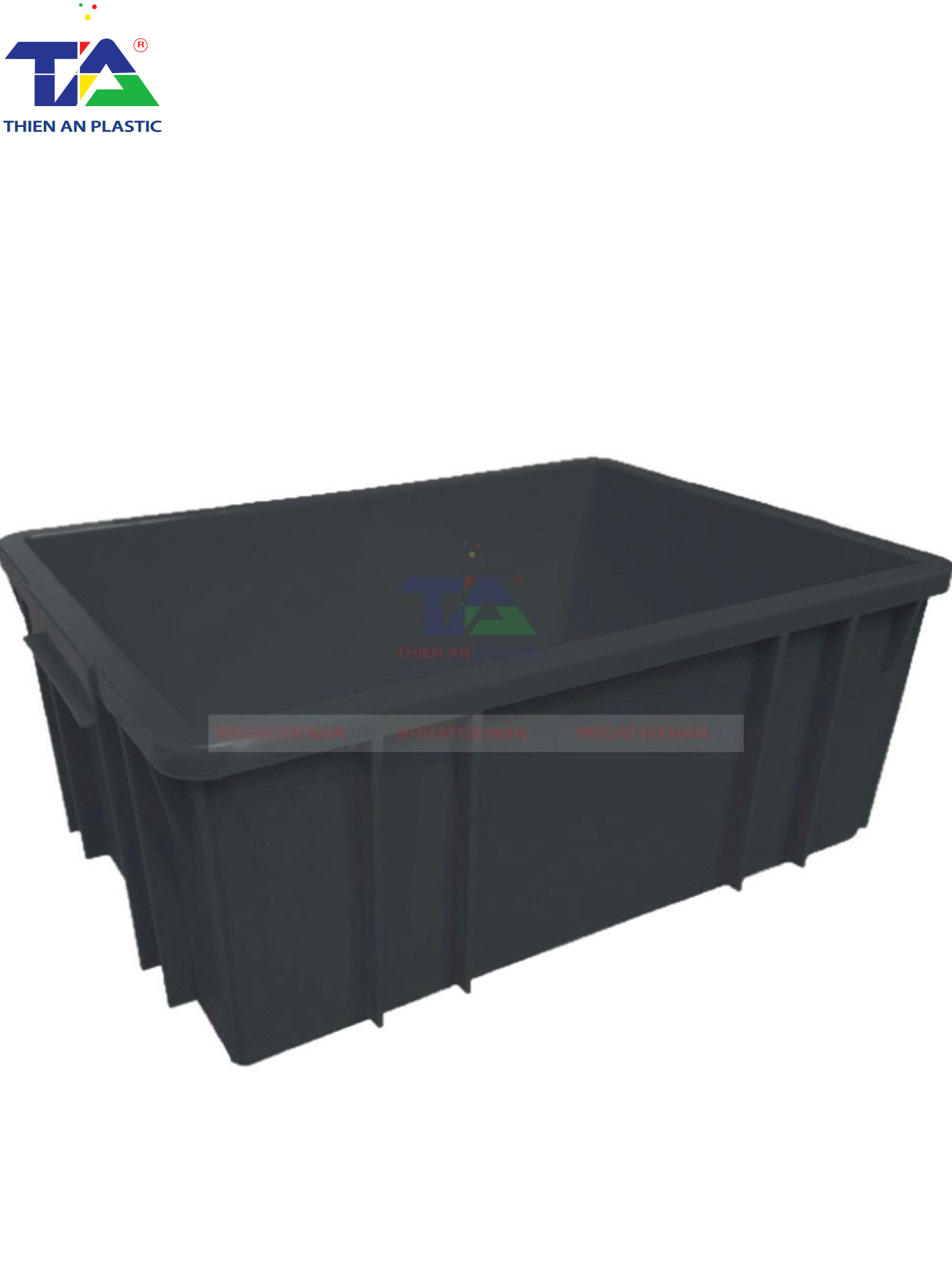 Thùng Nhựa B3 Chống Tĩnh Điện (KT: 460 x 330 x 182mm)