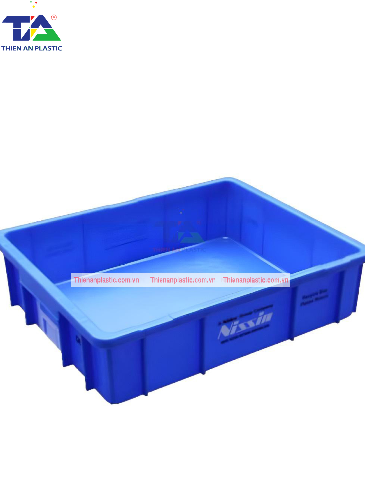 Thùng Nhựa Đặc B9 (KT: 495 x 395 x 115mm)