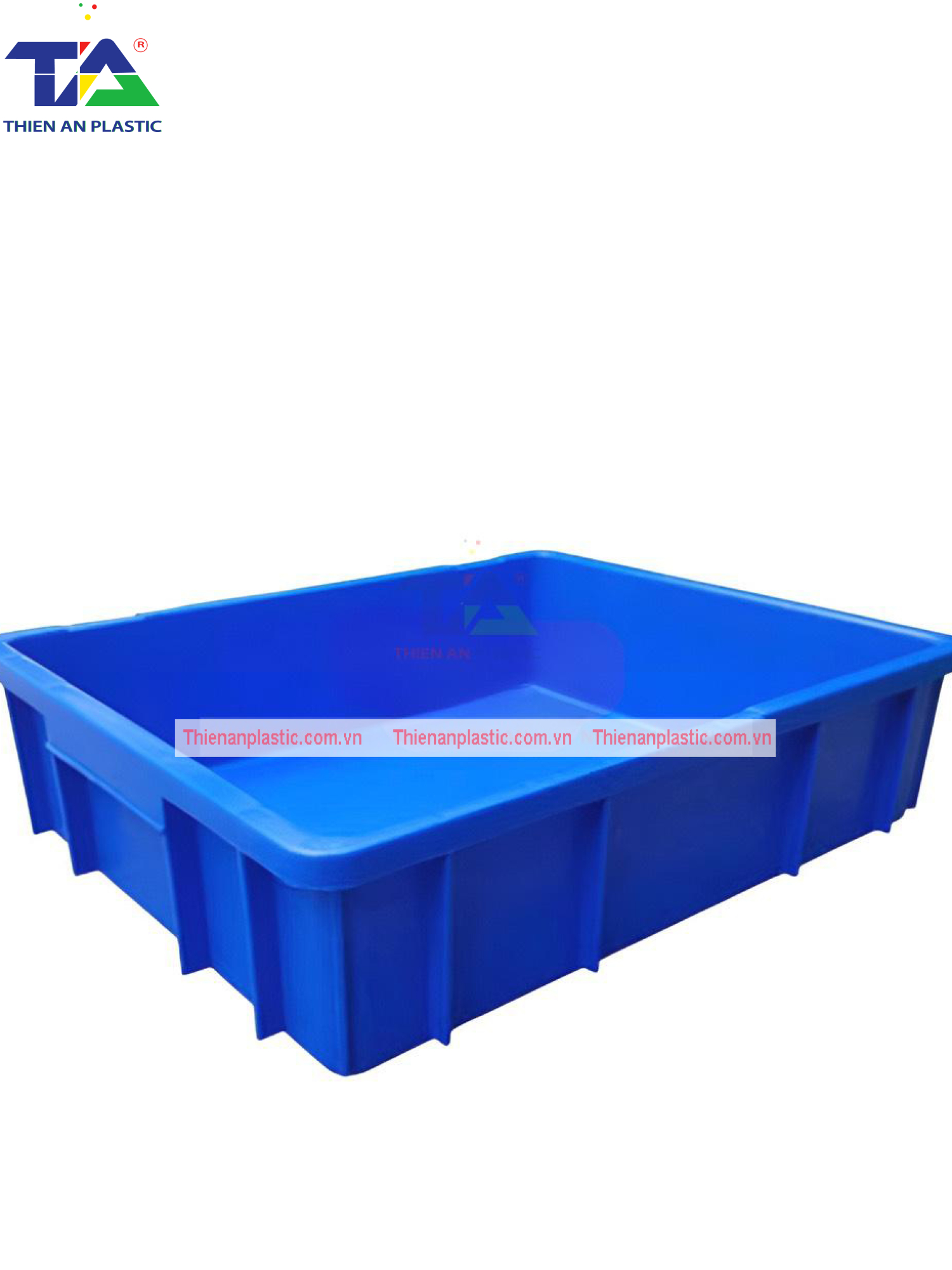Thùng Nhựa Đặc B9 (KT: 495 x 395 x 115mm)