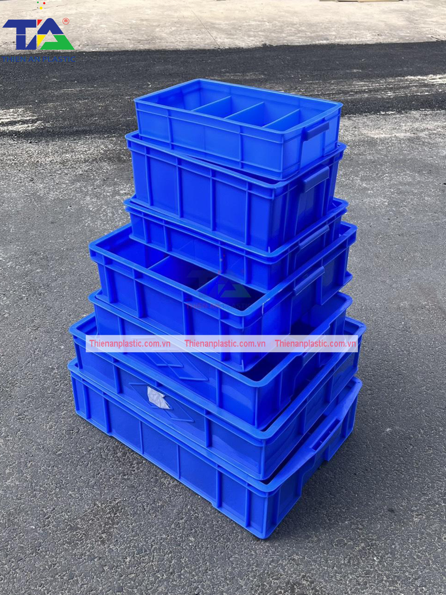 Thùng Nhựa Chia Ngăn TA-08 (KT: 455 x 345 x 110mm)