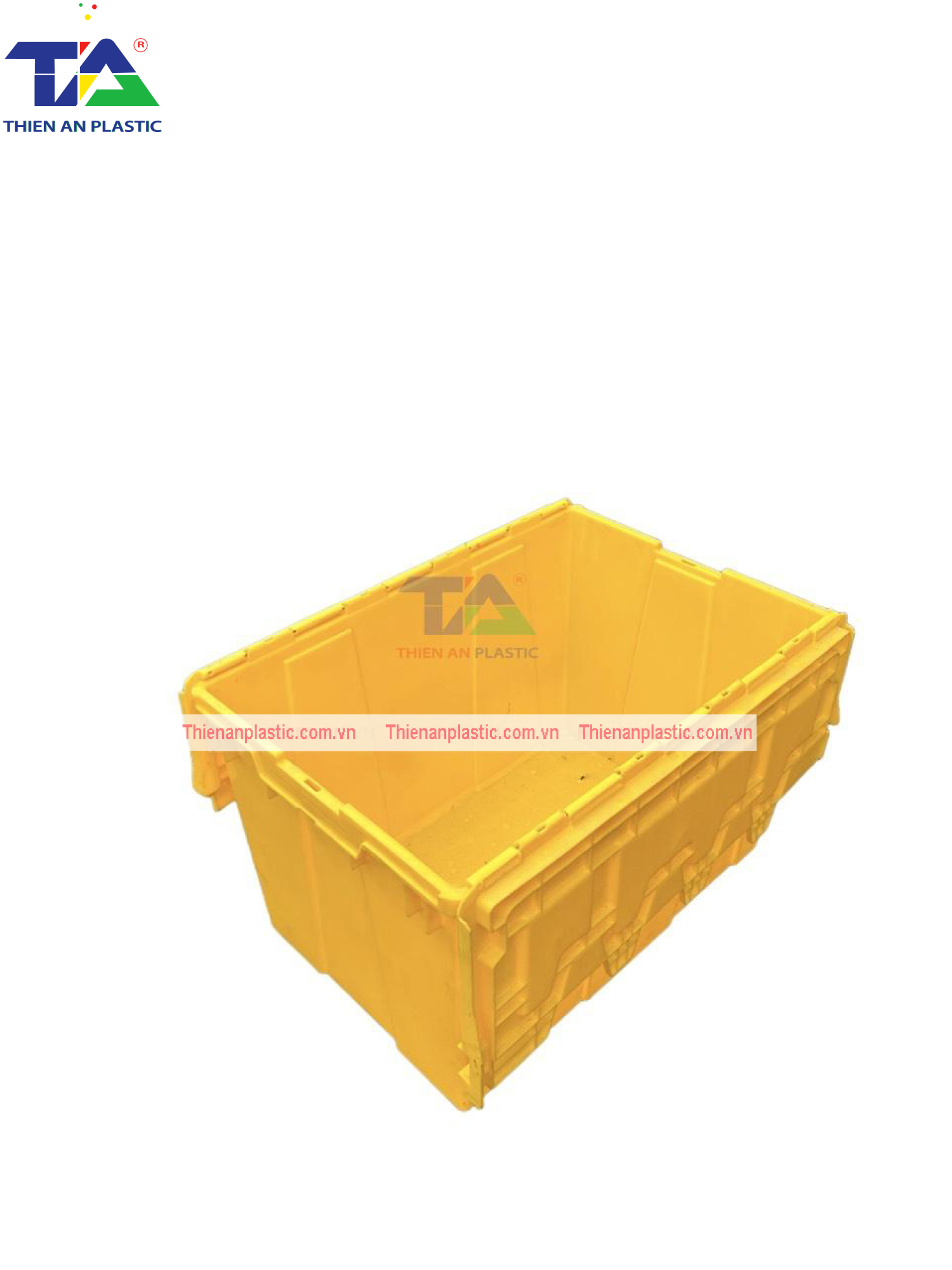 Thùng Nhựa Tole Crate (KT: 600 x 400 x 365mm)