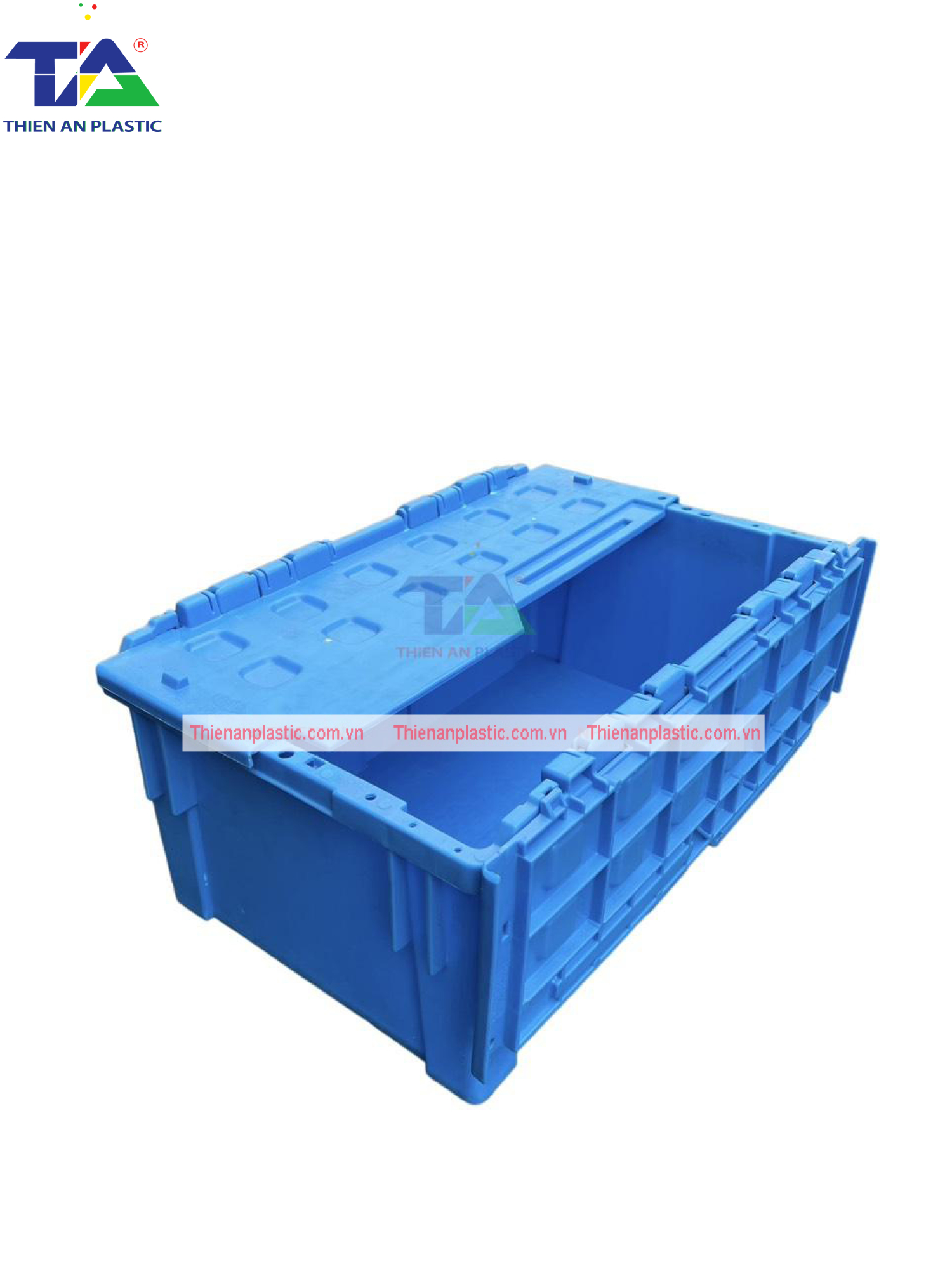 Thùng Nhựa Có Nắp NLC 901 (KT: 550 x 345 x 239mm)