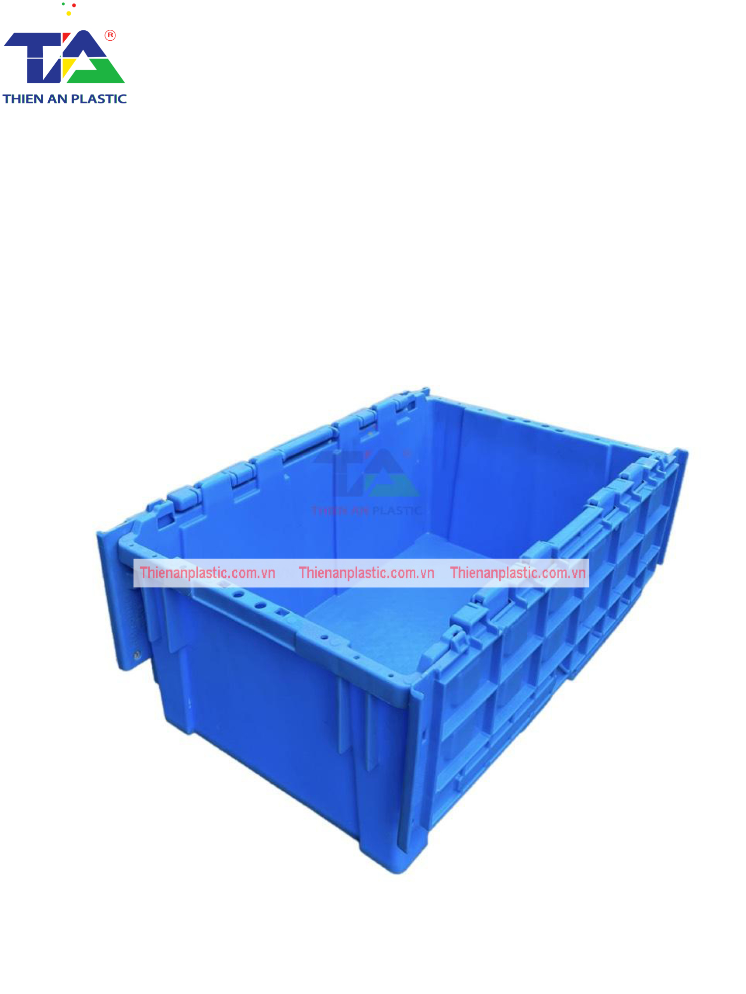 Thùng Nhựa Có Nắp NLC 901 (KT: 550 x 345 x 239mm)