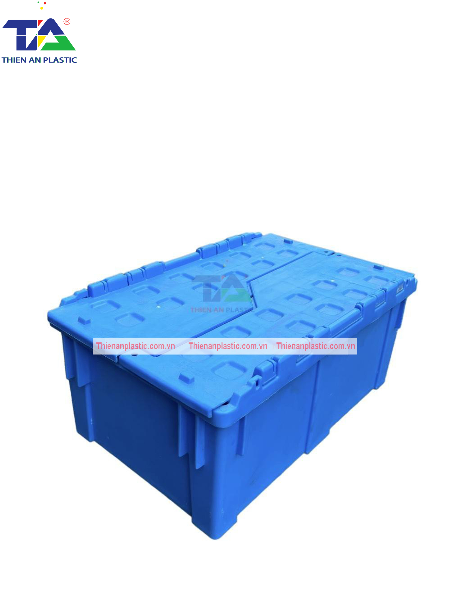 Thùng Nhựa Có Nắp NLC 901 (KT: 550 x 345 x 239mm)