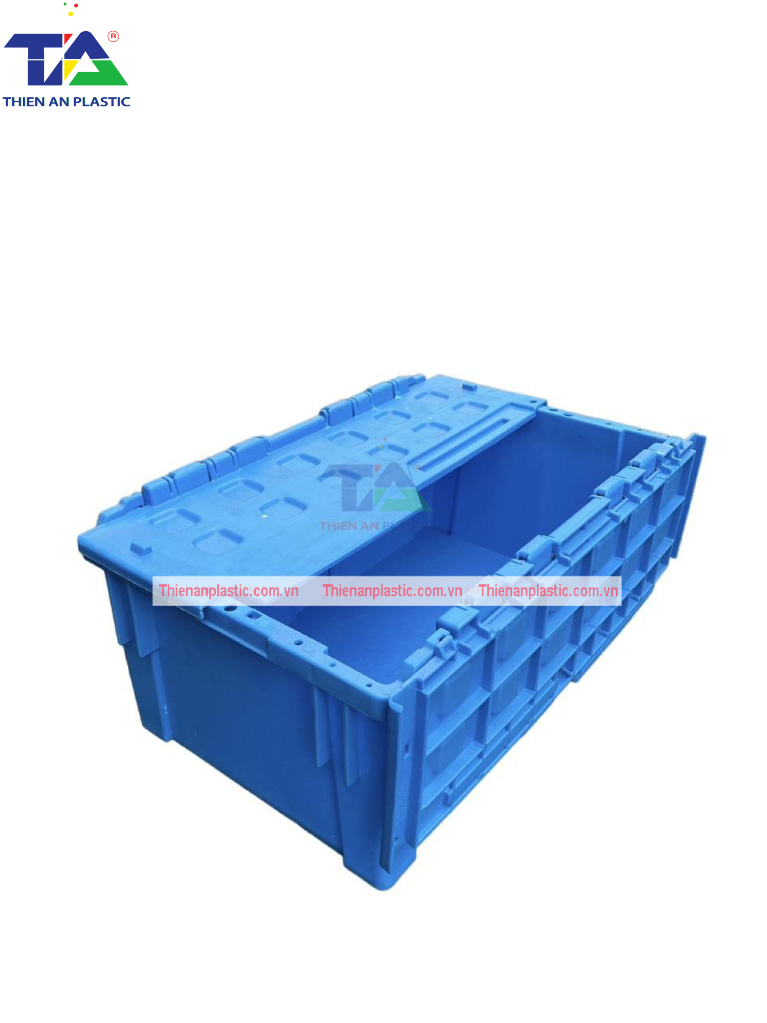 Thùng Nhựa Có Nắp NLC 902 (KT: 550 x 345 x 347mm)