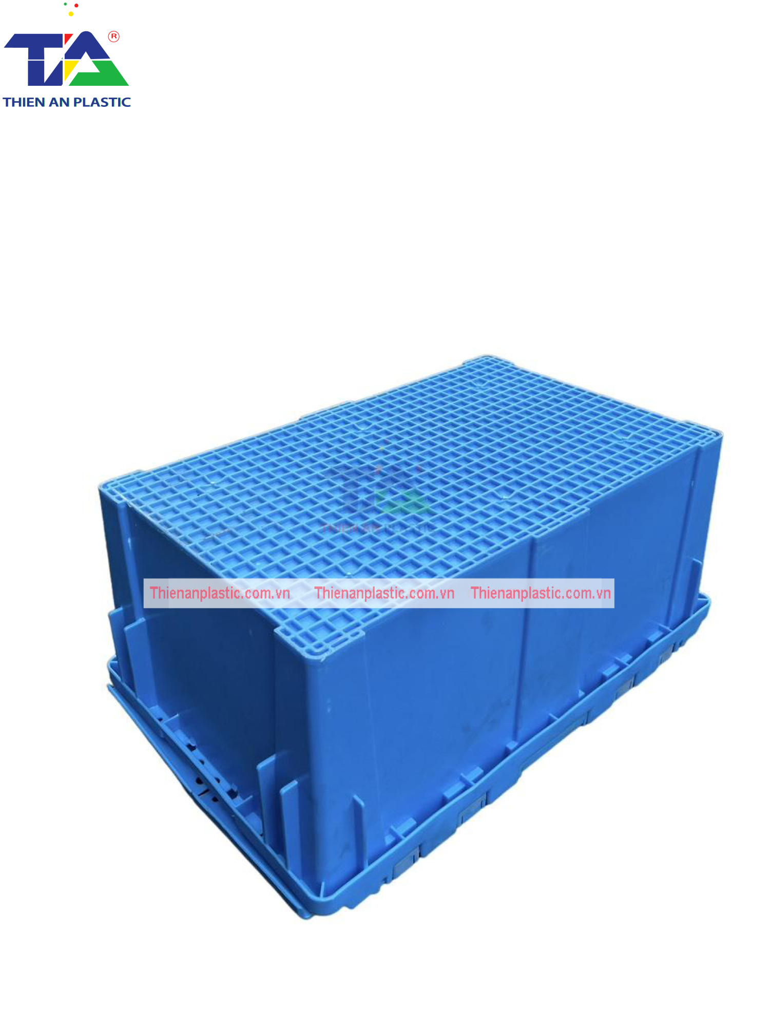 Thùng Nhựa Có Nắp NLC 902 (KT: 550 x 345 x 347mm)