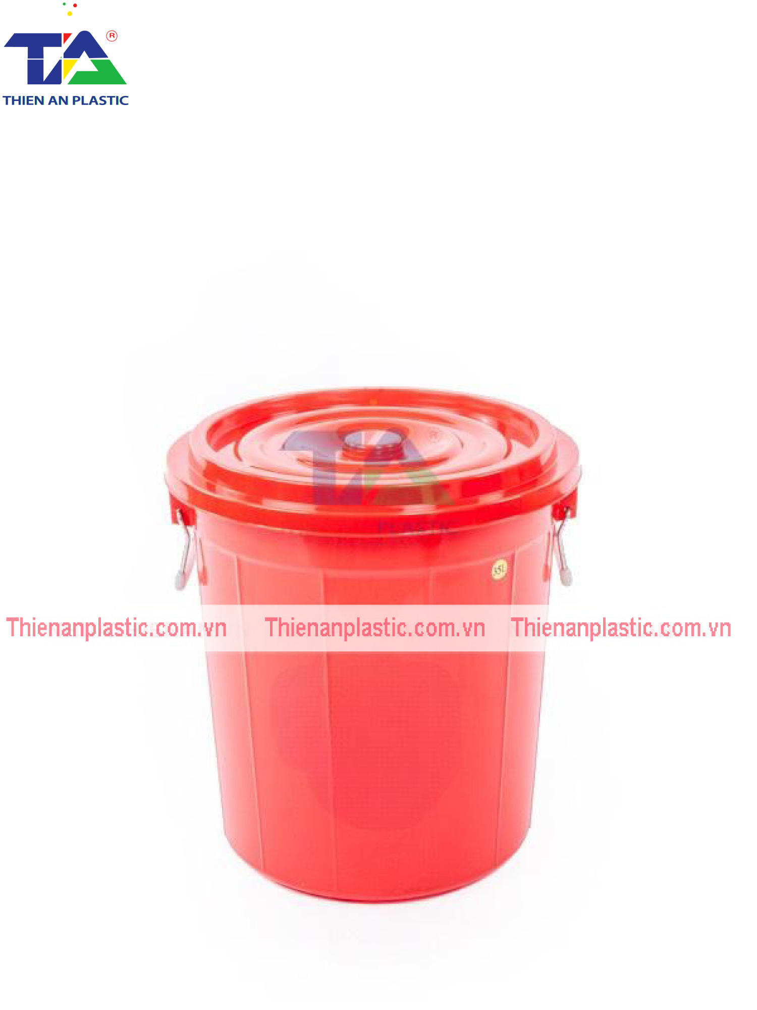 Thùng Tròn Có Nắp 120L (KT:  600 x 600 x H680 mm)