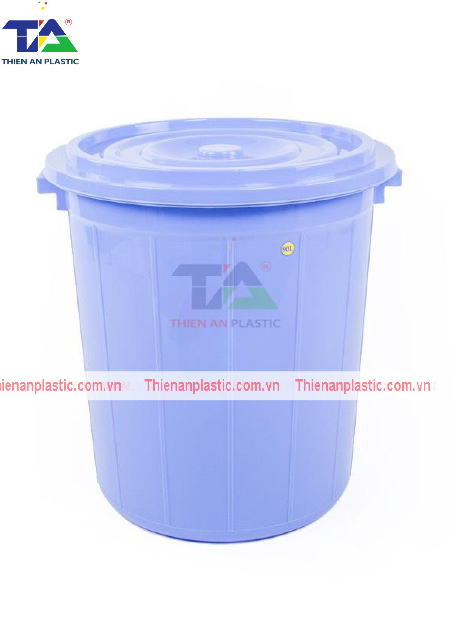 Thùng Tròn Có Nắp 220L (KT: 720 x 720 x H855 mm)
