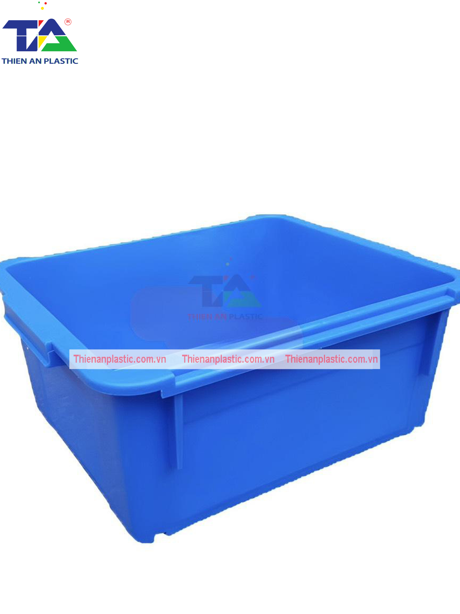 Thùng Nhựa Đặc A3 (KT: 370 x 305 x 160mm)