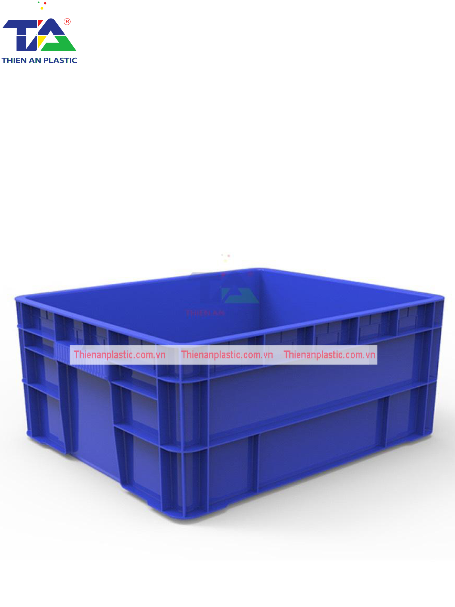 Thùng Nhựa KPT02 (KT: 523 x 432 x 220mm)