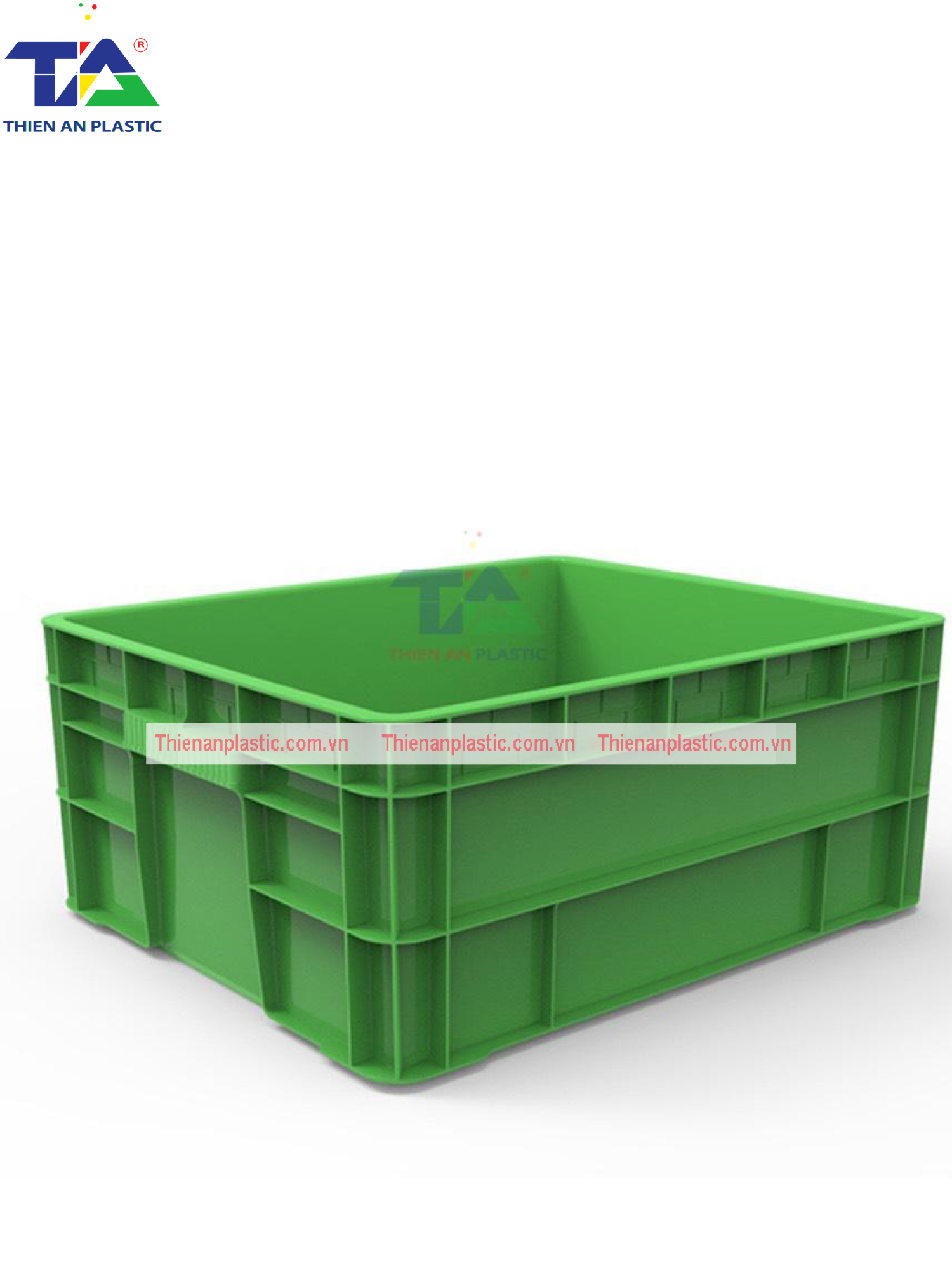 Thùng Nhựa KPT02 (KT: 523 x 432 x 220mm)