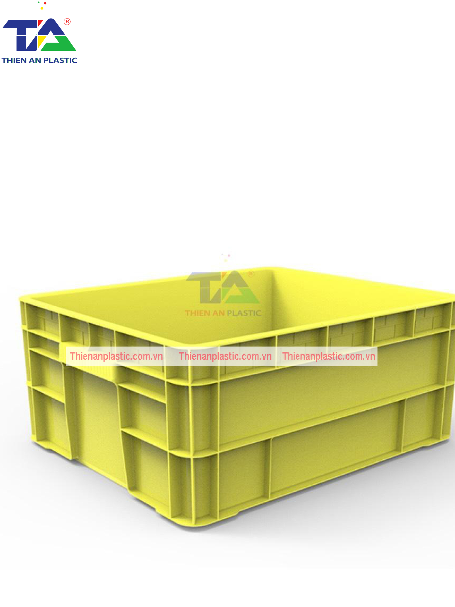 Thùng Nhựa KPT02 (KT: 523 x 432 x 220mm)