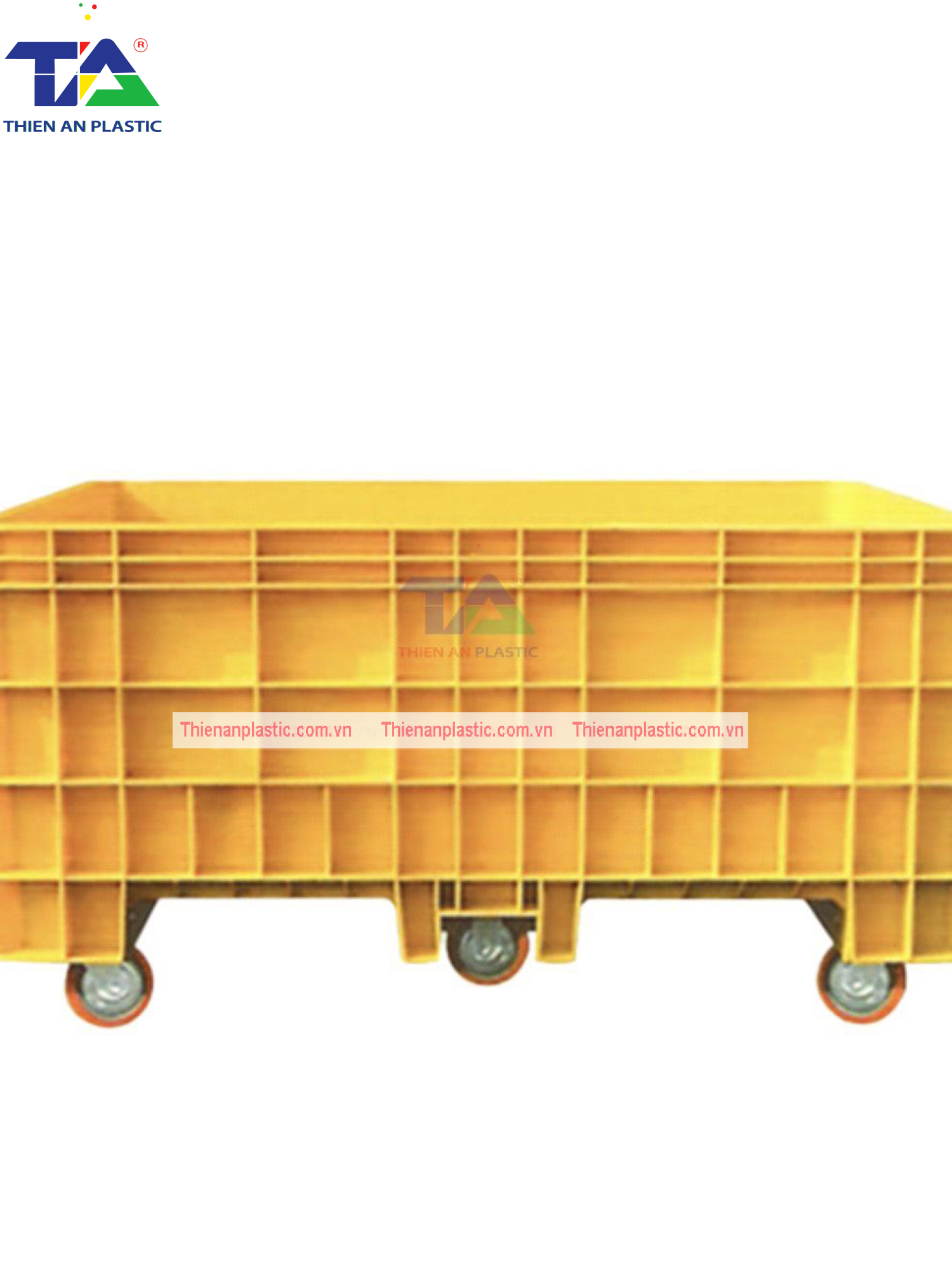 Thùng Nhựa Đặc NJB 1000 (KT: 1670 x 1210 x 730mm)