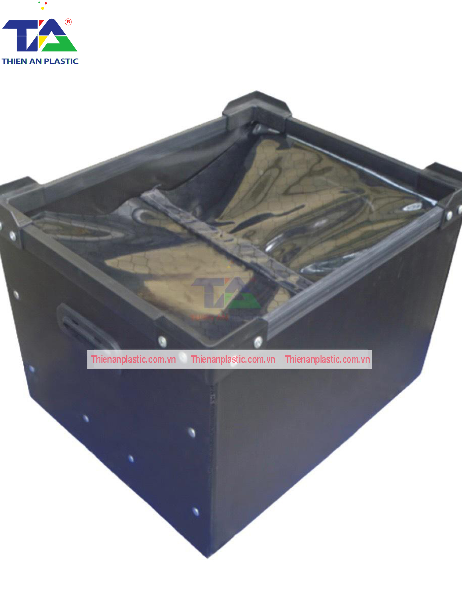 Thùng Nhựa Danpla Chống Tĩnh Điện Có Nắp