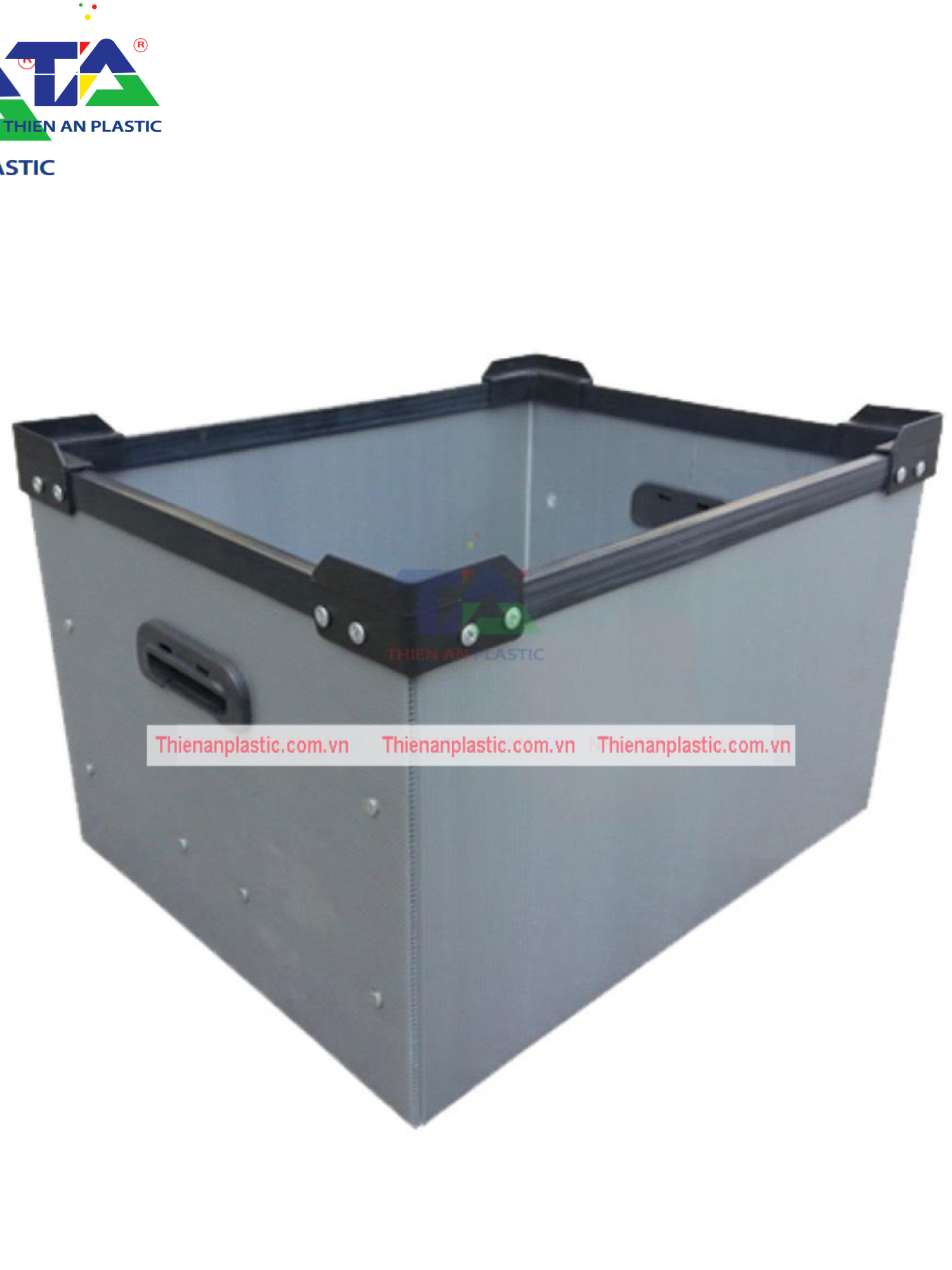 Thùng Nhựa Danpla Màu Xám