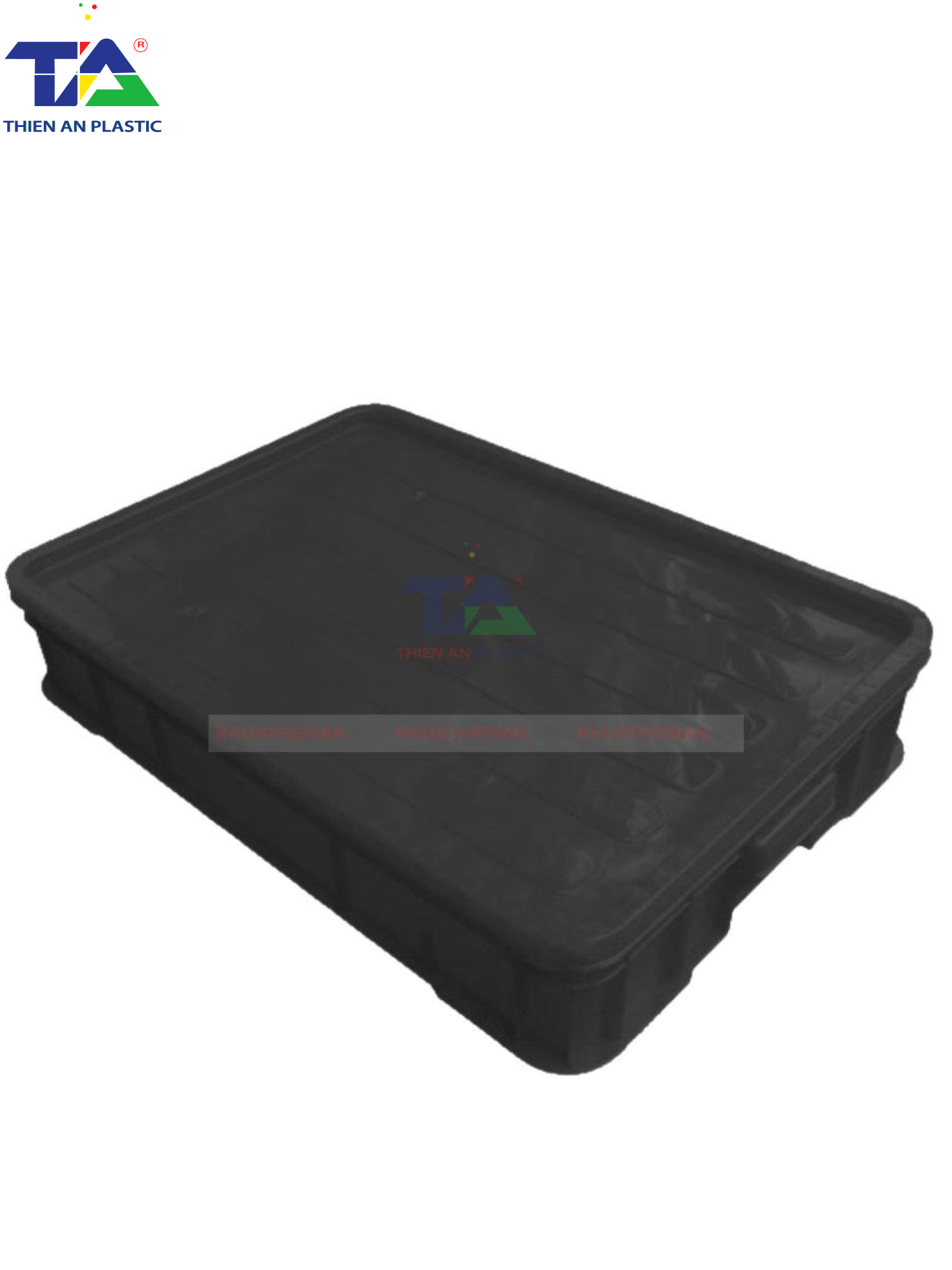 Thùng Nhựa HS025 Chống Tĩnh Điện (KT: 610 x 420 x 100mm)