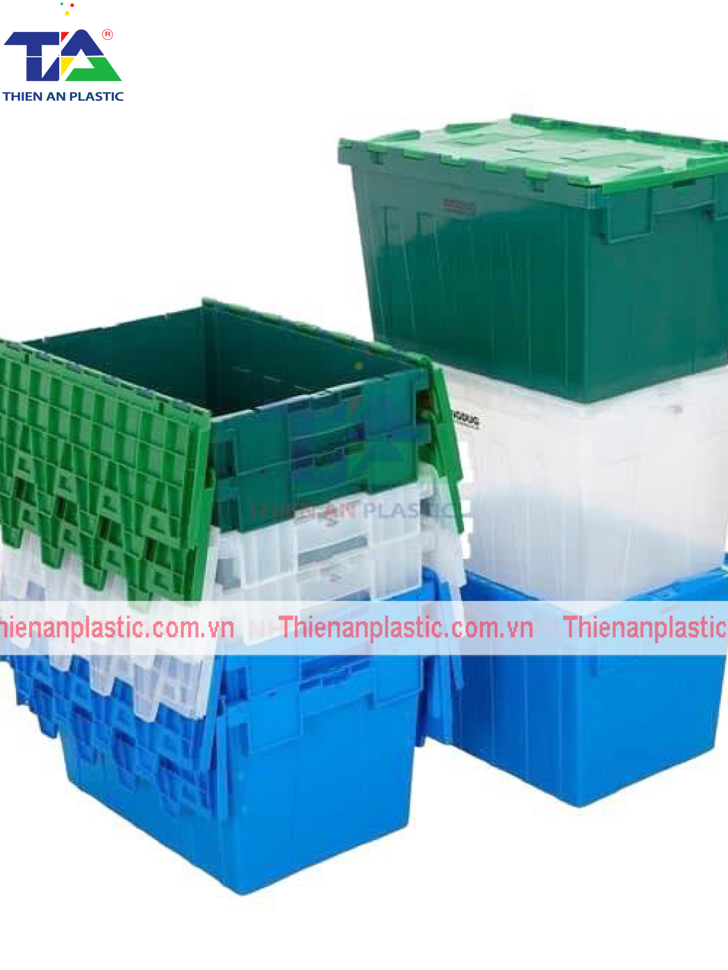 Thùng Nhựa Nắp Liền