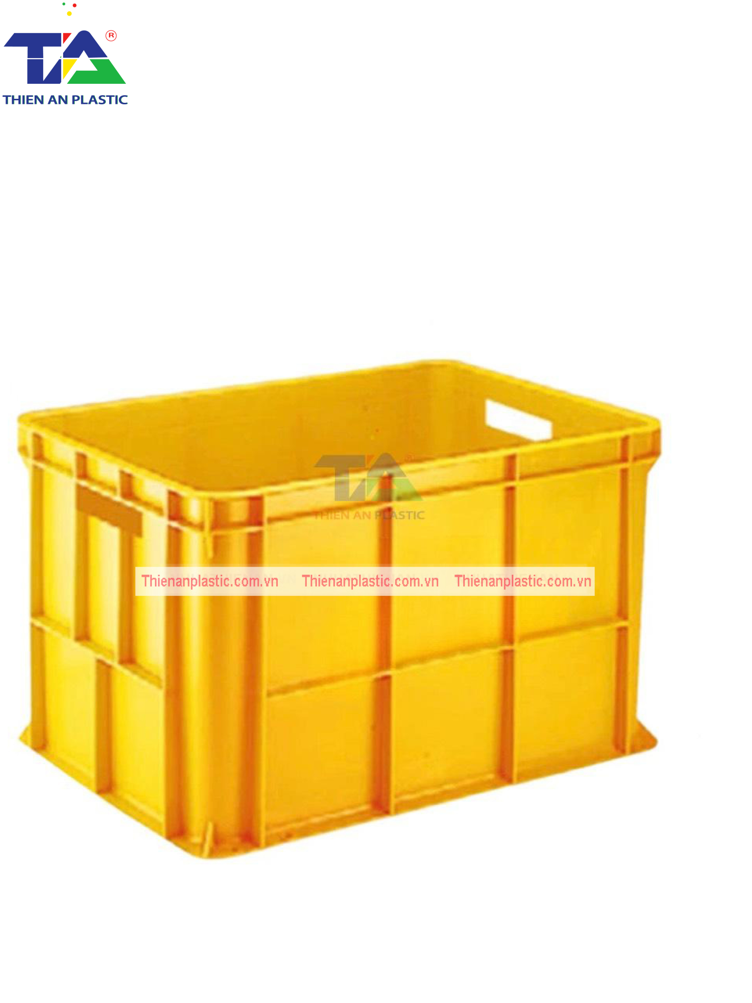 Thùng Nhựa Đặc NJB 100 (KT: 685 x 485 x 415mm)