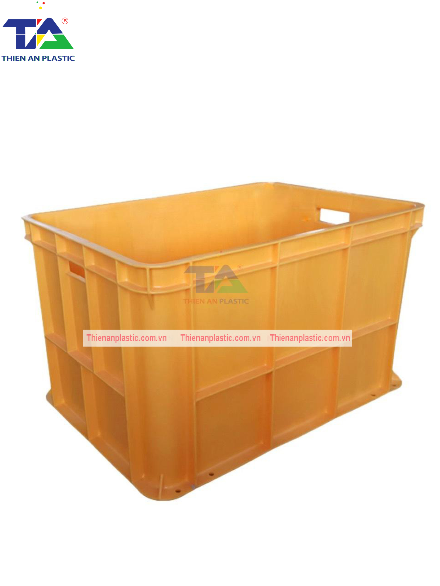 Thùng Nhựa Đặc NJB 100 (KT: 685 x 485 x 415mm)