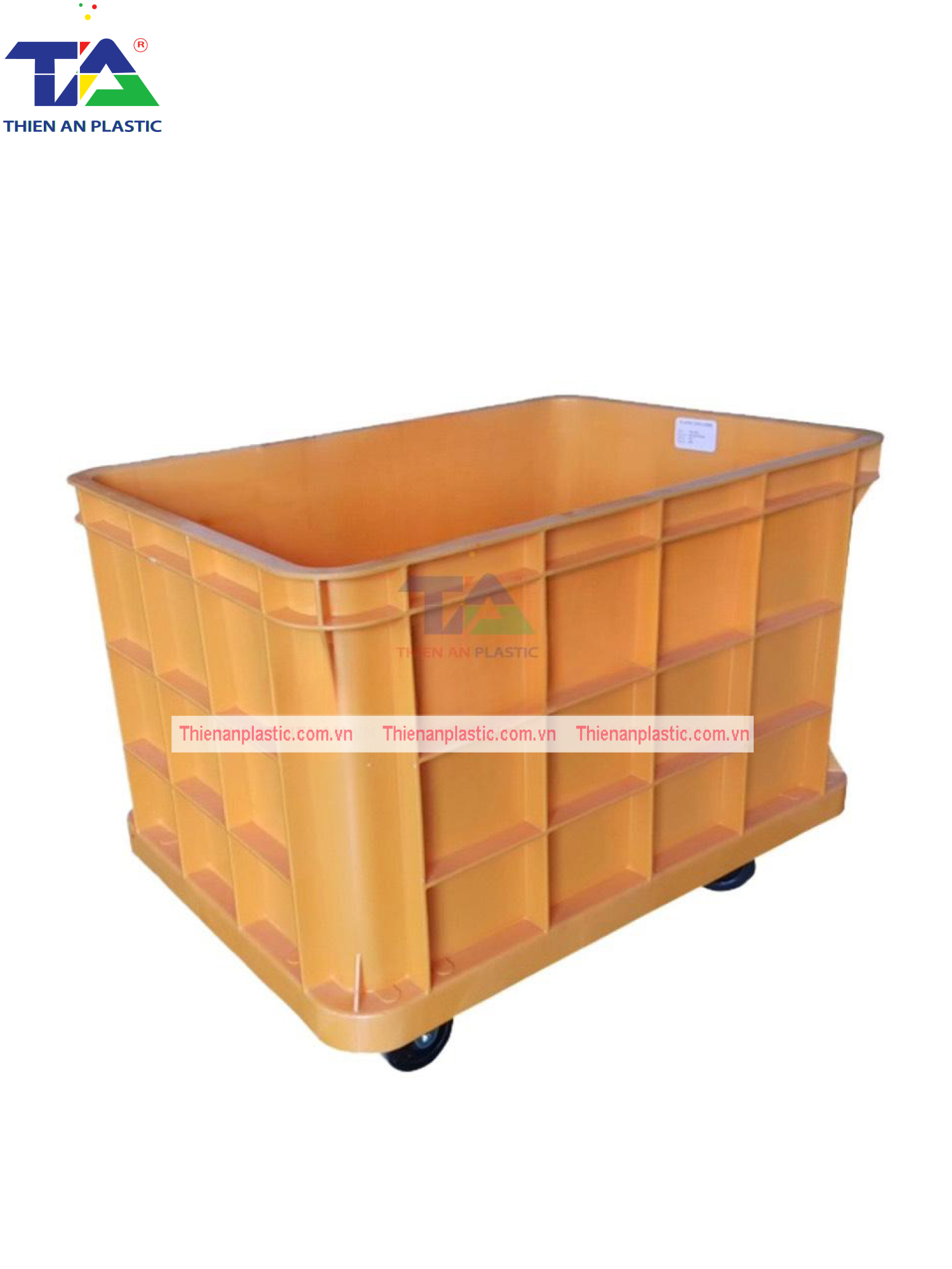 Thùng Nhựa Đặc NJB 200 (KT: 865 x 620 x 530mm)