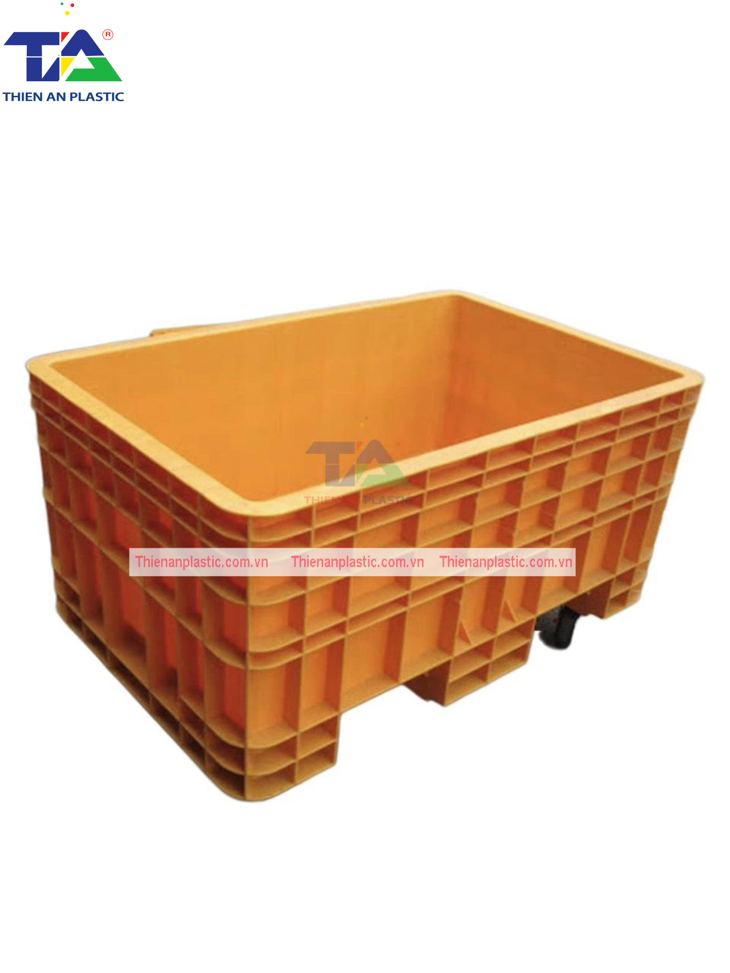 Thùng Nhựa Đặc NJB 600 (KT: 1495 x 945 x 690mm)