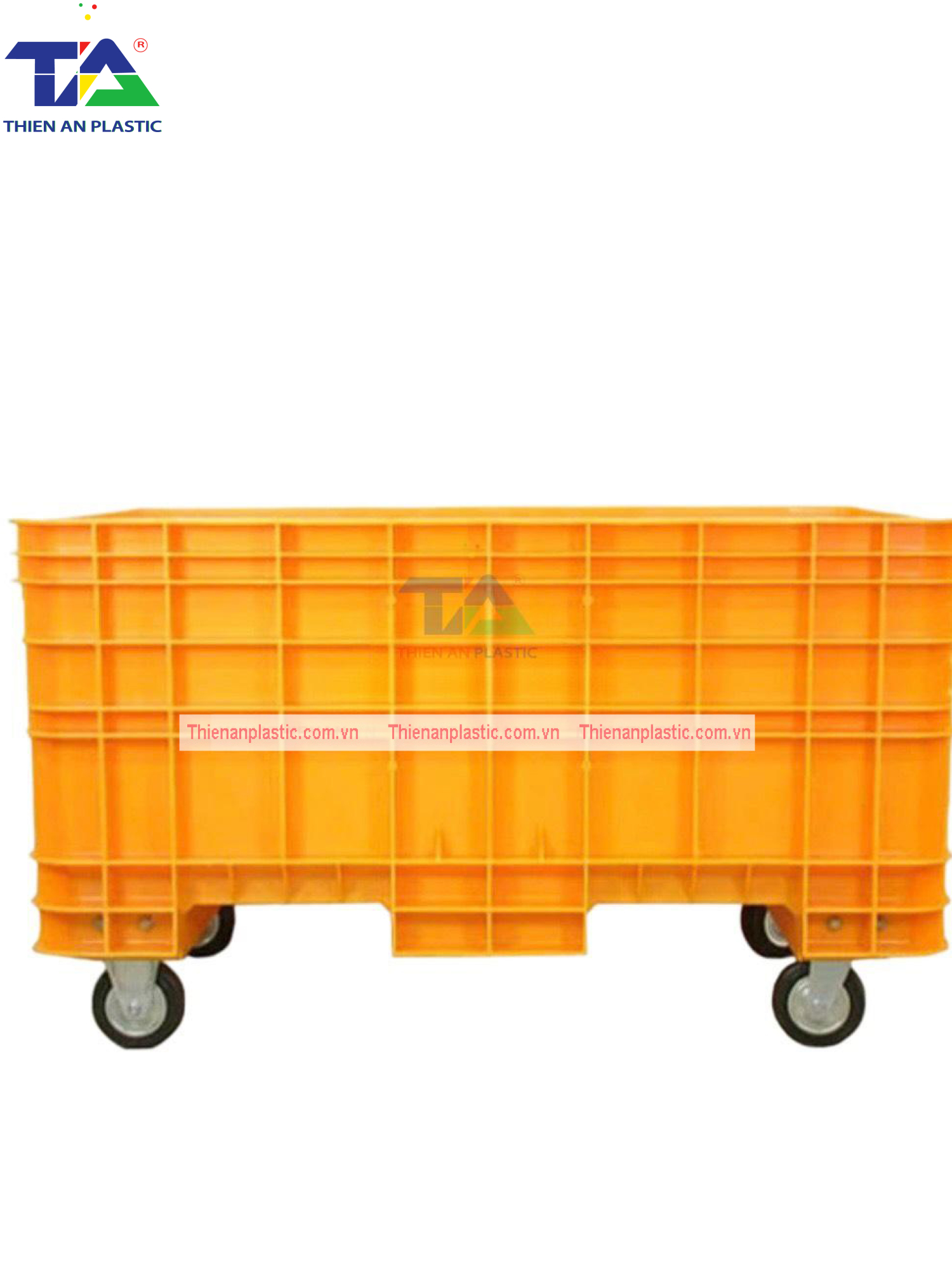 Thùng Nhựa Đặc NJB 600 (KT: 1495 x 945 x 690mm)