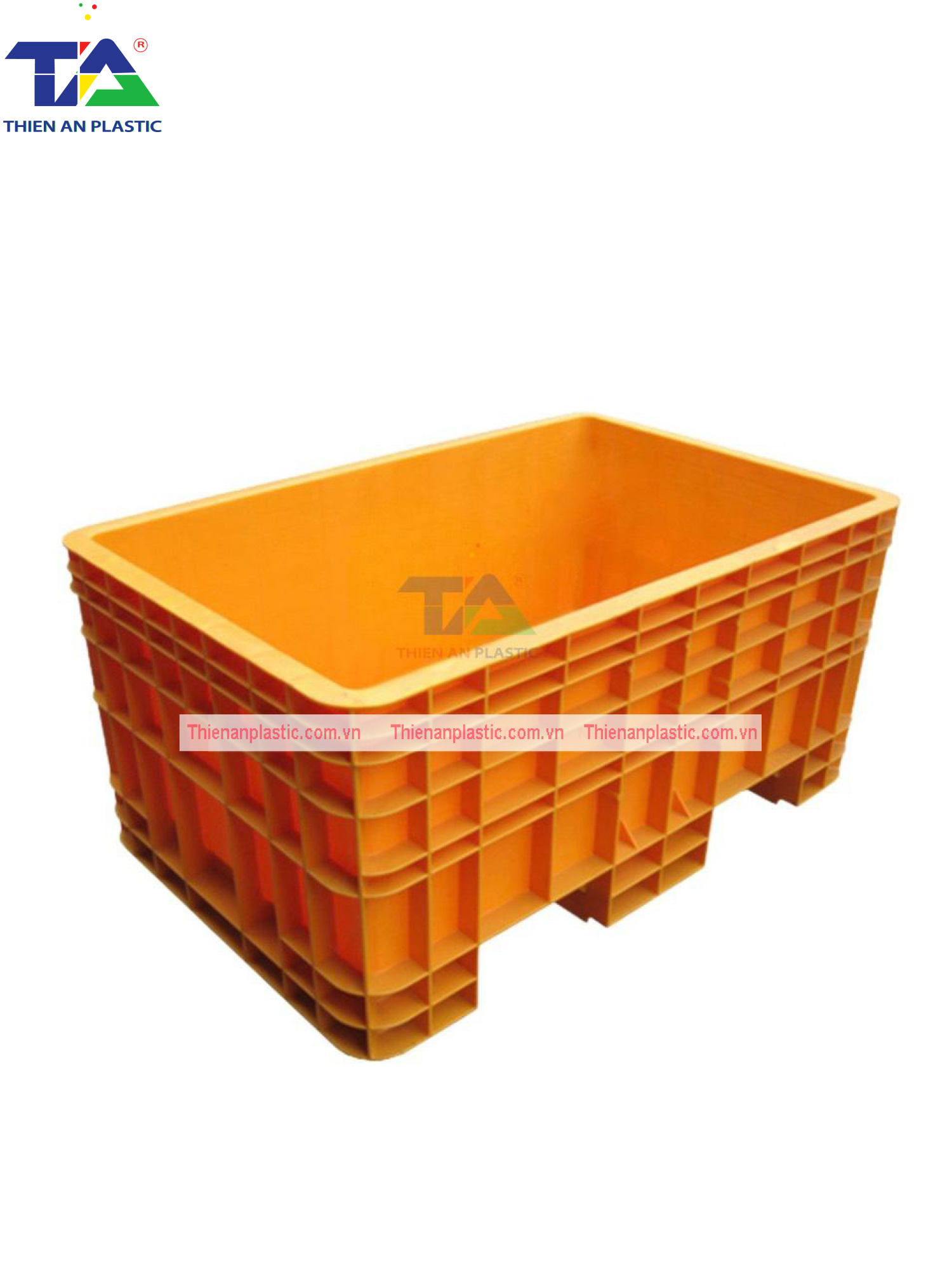 Thùng Nhựa Đặc NJB 600 (KT: 1495 x 945 x 690mm)