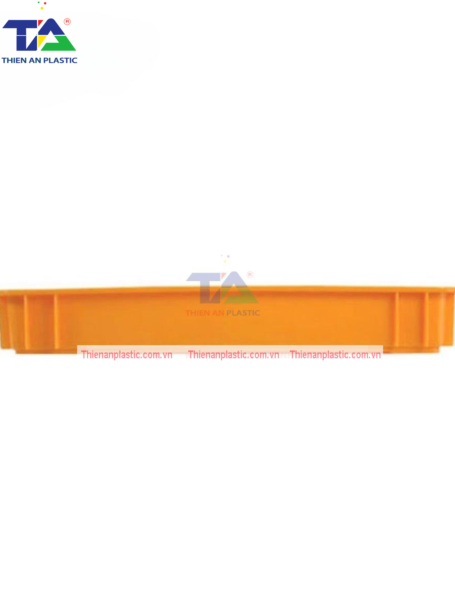 Thùng Nhựa Đặc NMP 302 (KT: 483 x 333 x 70mm)