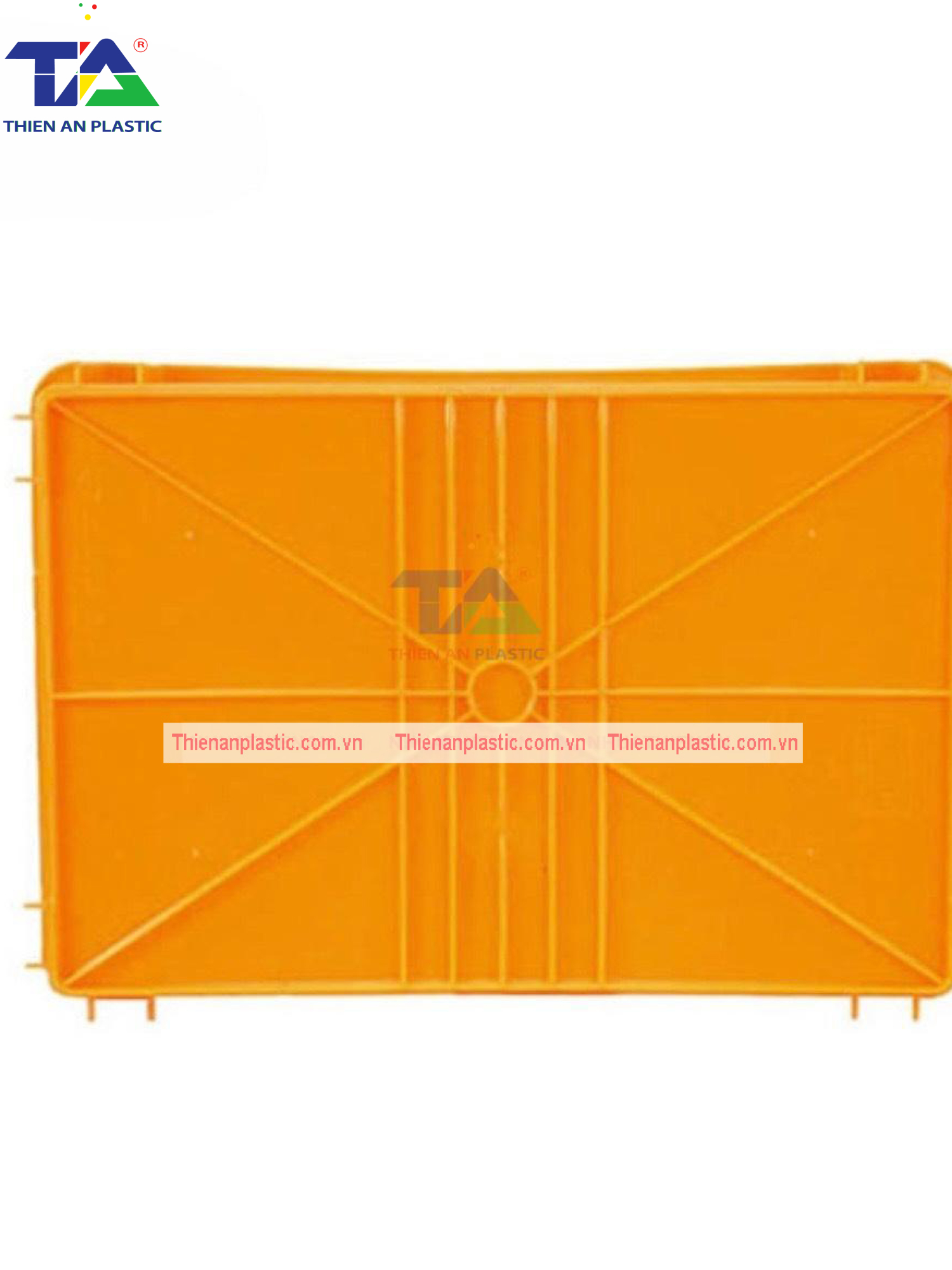 Thùng Nhựa Đặc NMP 302 (KT: 483 x 333 x 70mm)