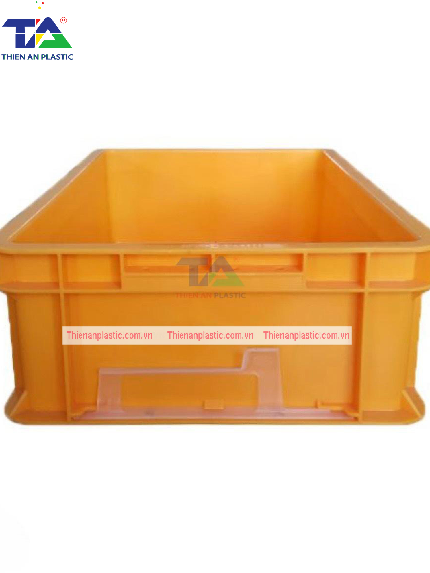Thùng Nhựa Đặc NMC 401 (KT: 430 x 430 x 140mm)